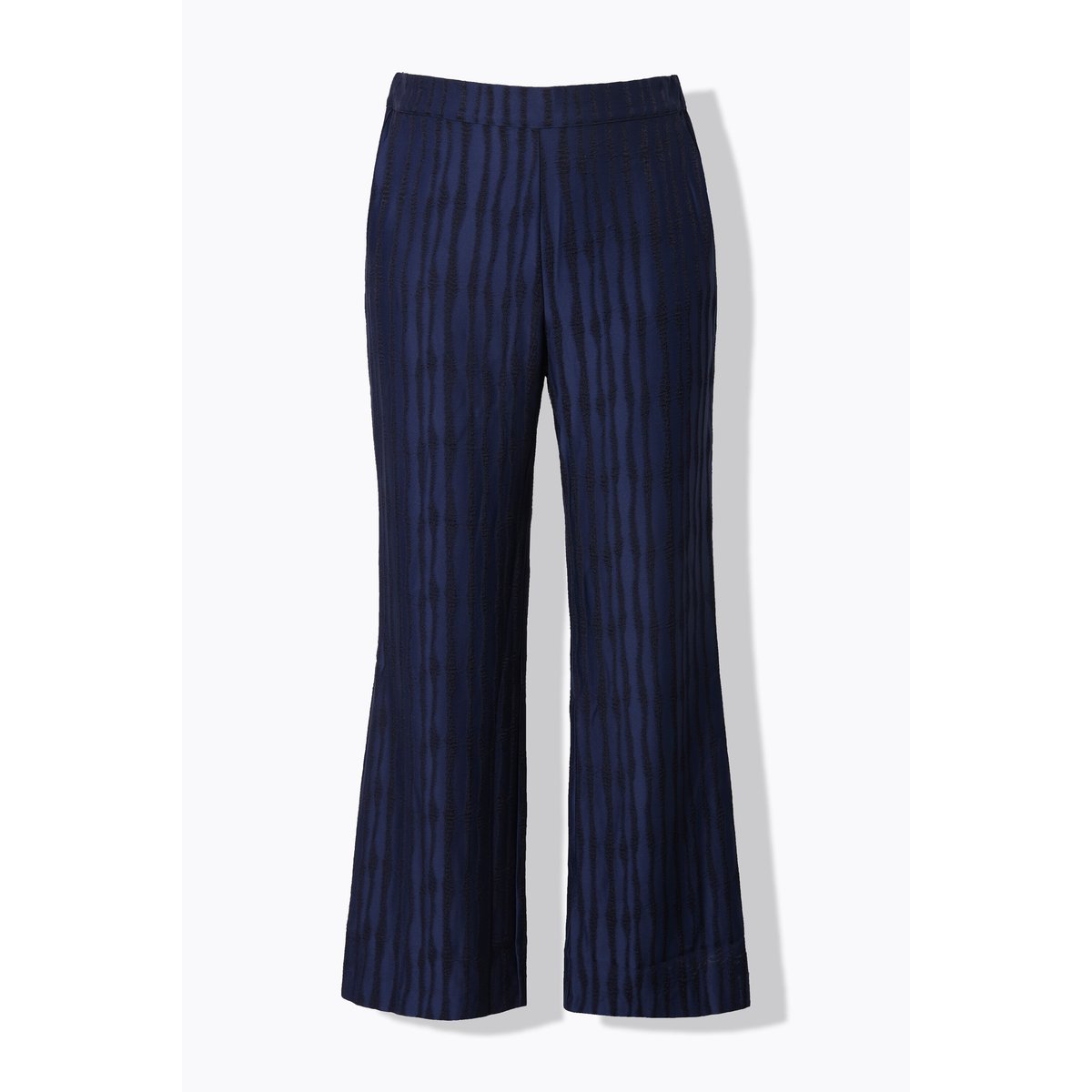 Pantalon jambe droite et large marine foncé, ULLA POPKEN