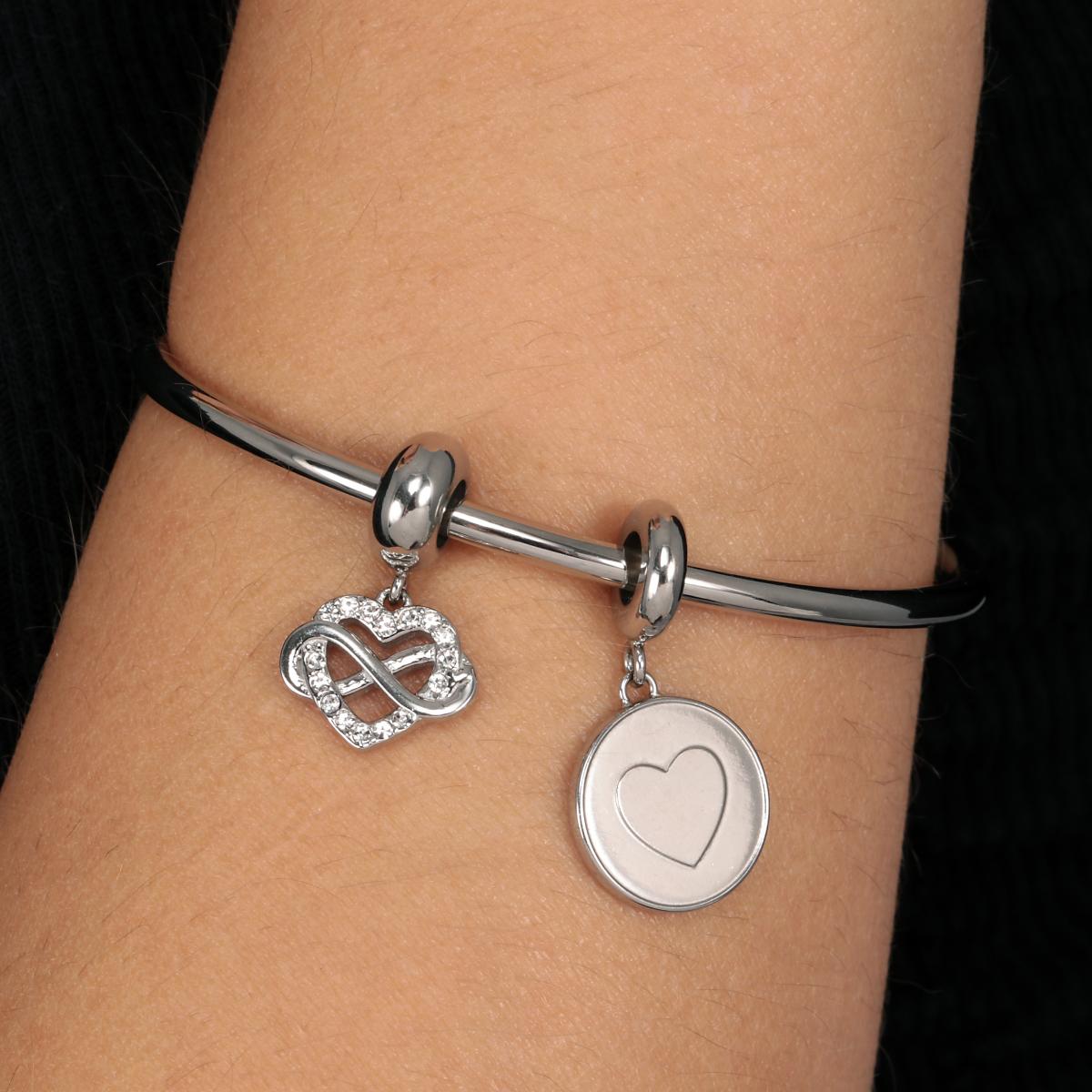 Bracelet en acier et cristaux DROPS argent, MORELLATO
