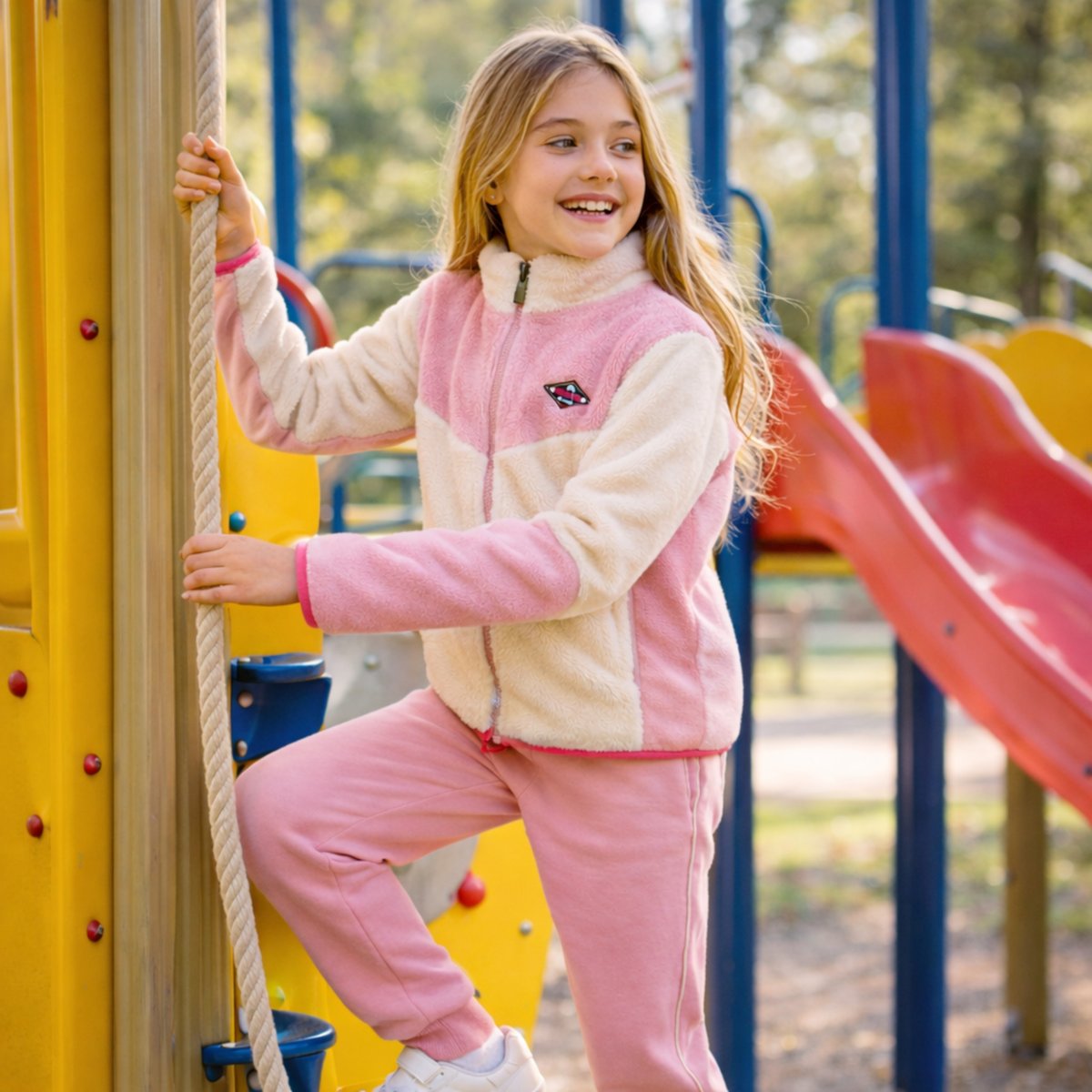 Ensemble veste zippée col montant et pantalon de jogging ENERGY rose, LEE COOPER