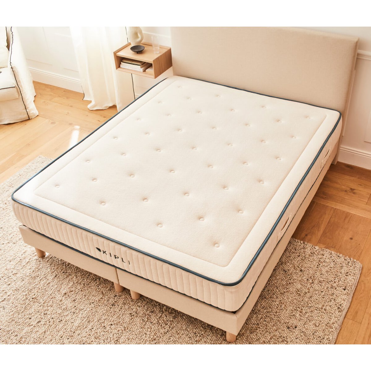 Matelas ressorts ensachés blanc, KIPLI