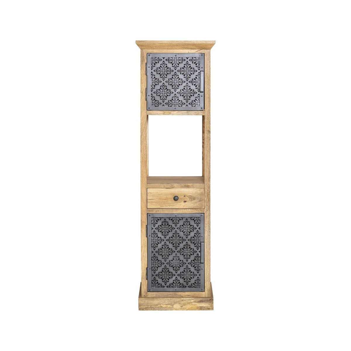 Colonne en bois de manguier SAHARA noir, MADE IN MEUBLES