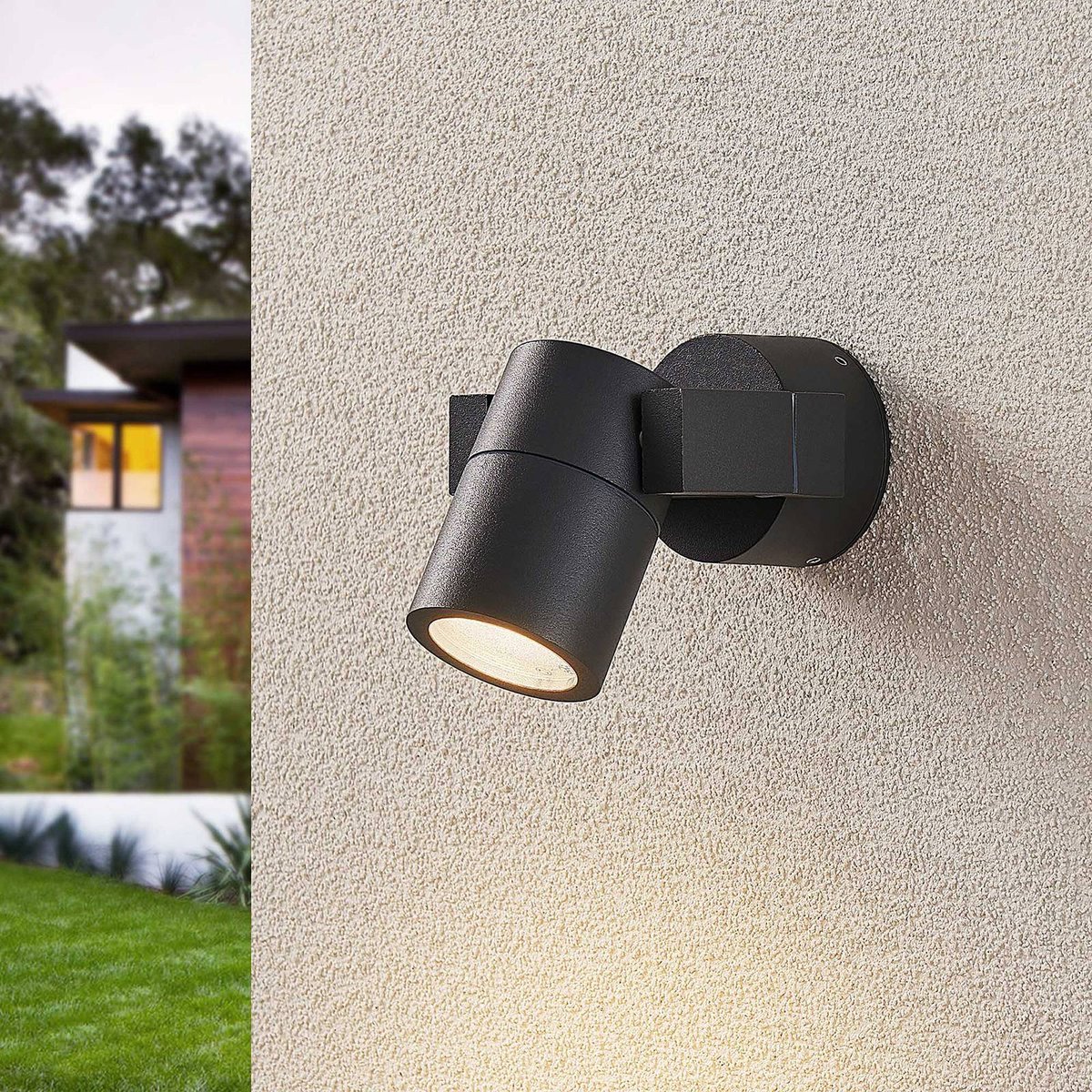 Luminaire extérieur en aluminium moderne anthracite, LUCANDE