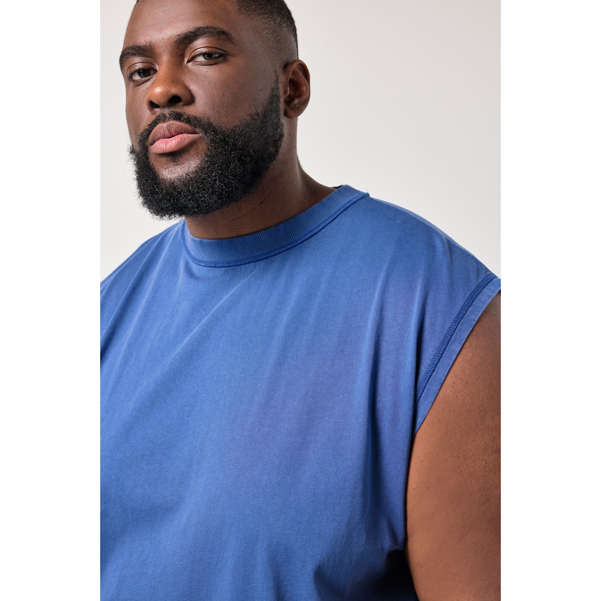 Débardeur oversize bleu nuit, STHUGE