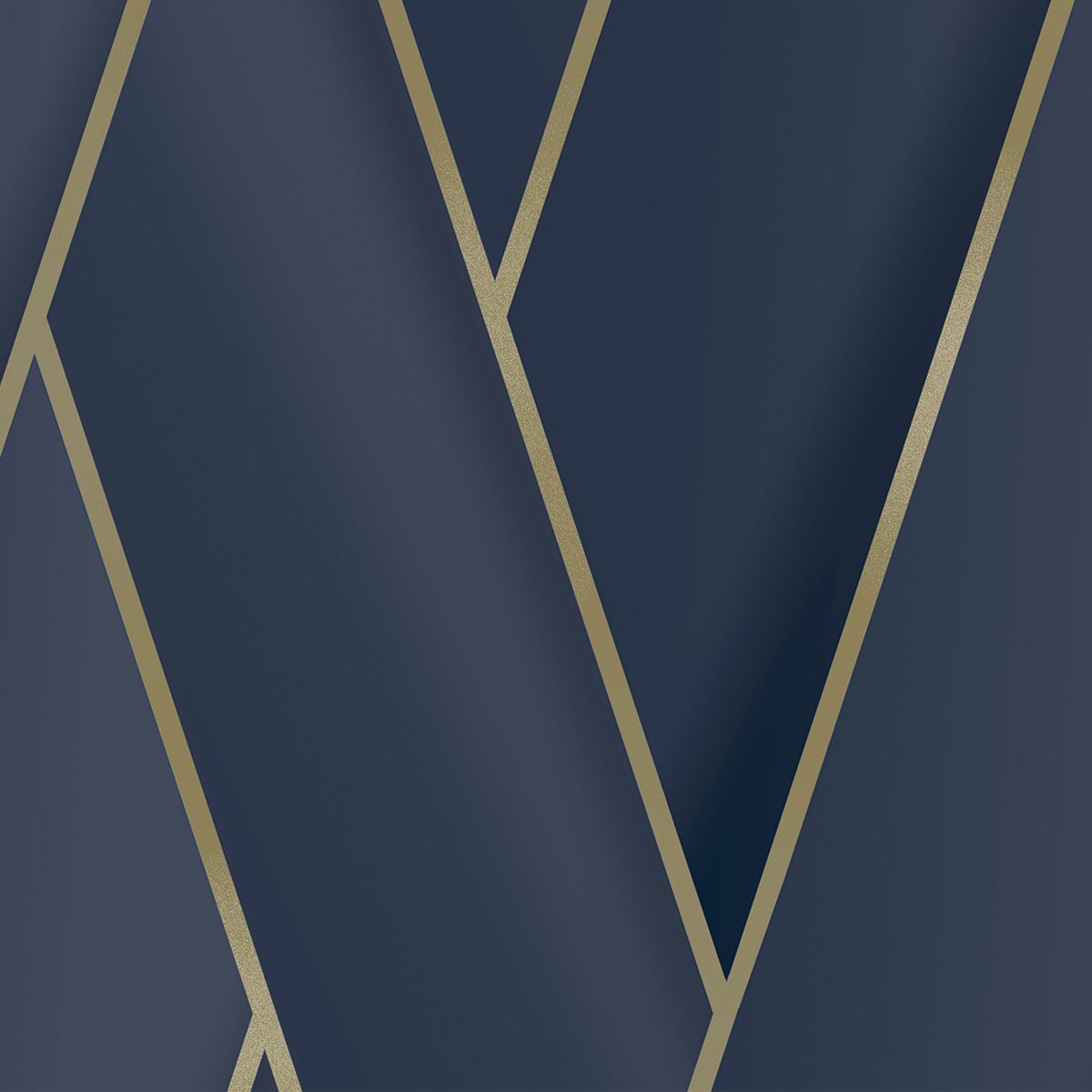 Papier peint géométrique bleu d'or bleu, HEXOA