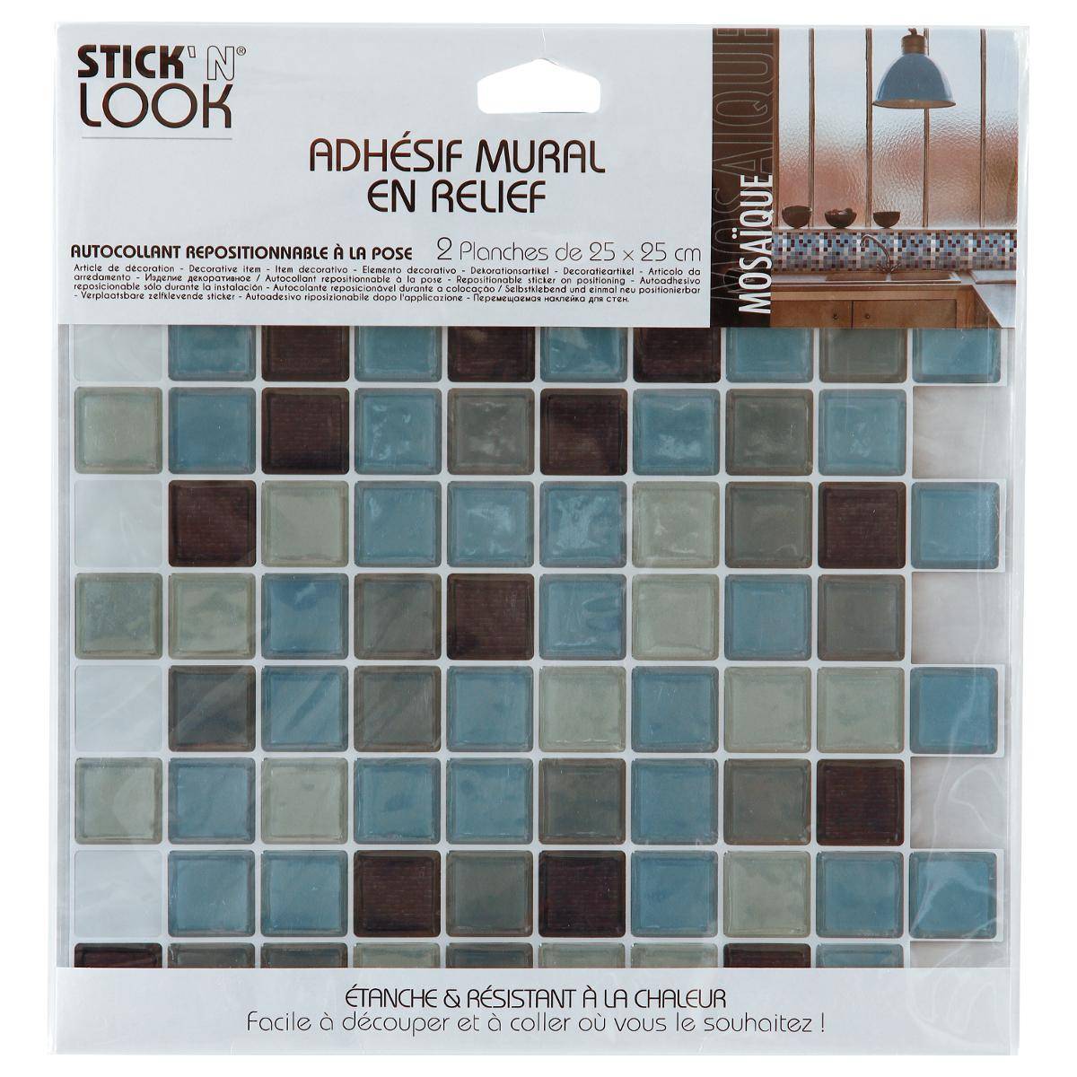 Lot de 2 stickers bleu, ATMOSPHERA