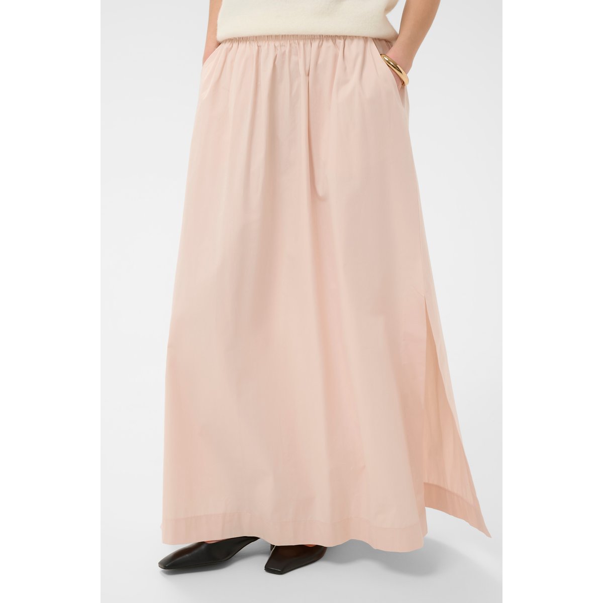 Jupe - tissage léger rose pearl blush, SOAKED IN LUXURY