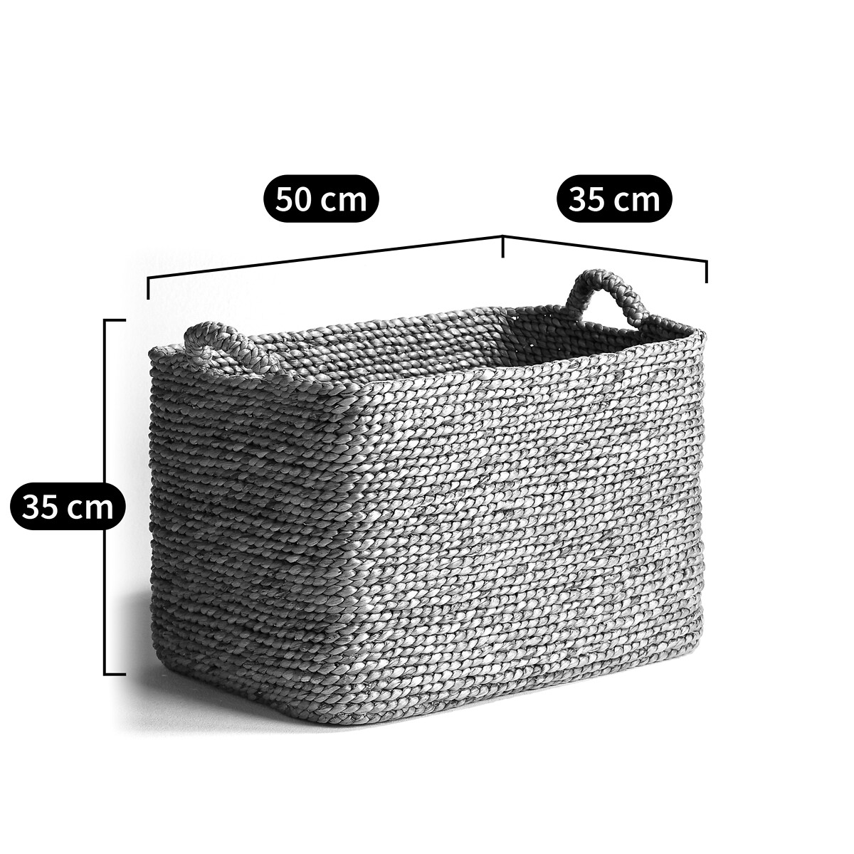 Panier tressé rectangulaire, Raga naturel, AM.PM