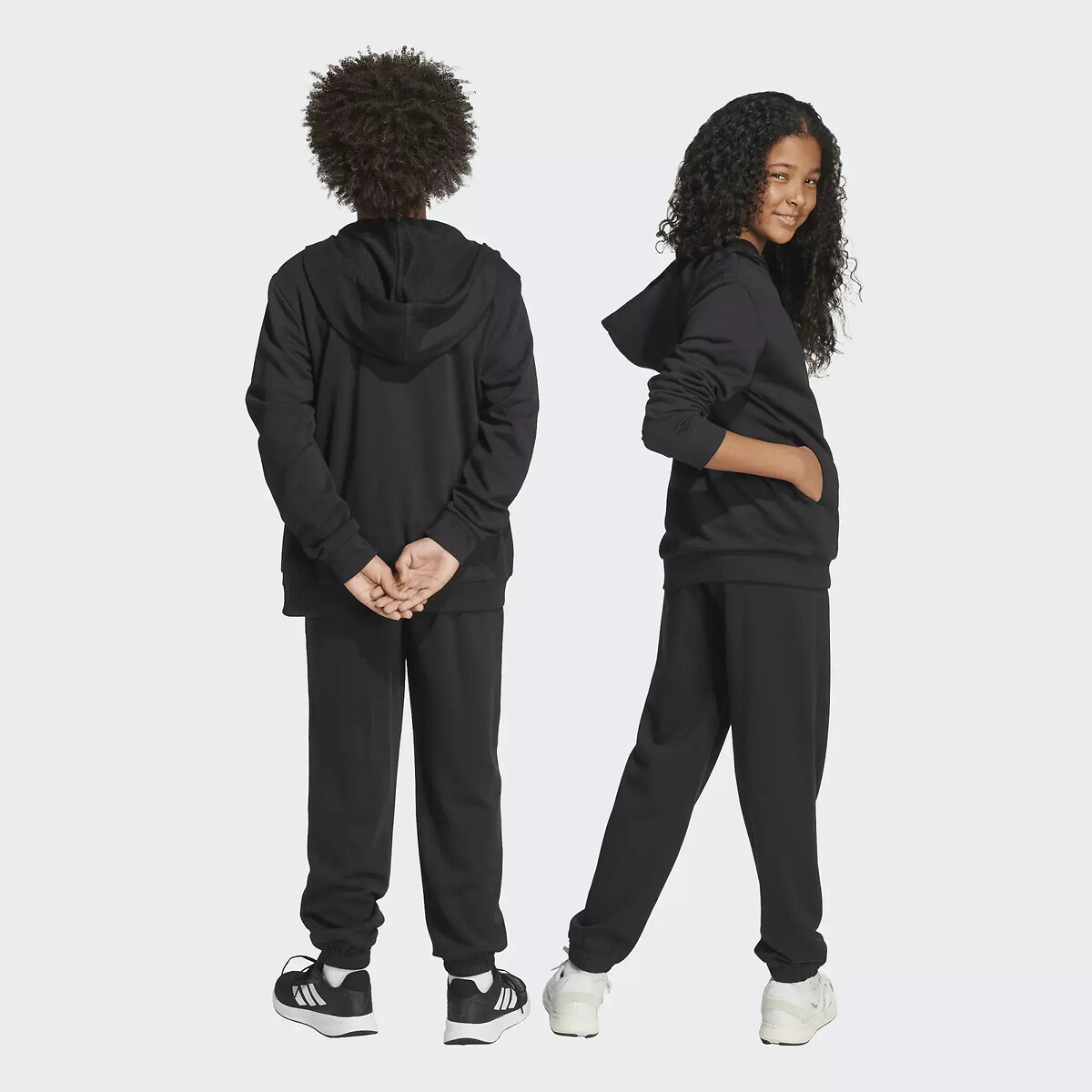 Conjunto em moletão, ESSENTIALS preto , ADIDAS SPORTSWEAR