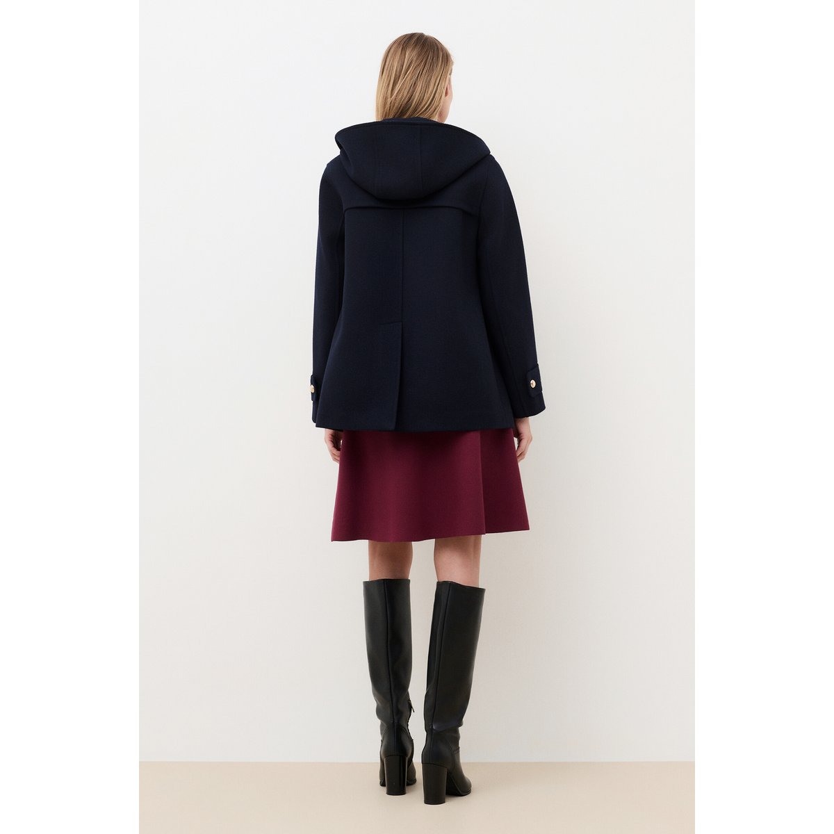 Manteau droit casual GCORTO bleu marine, CAROLL