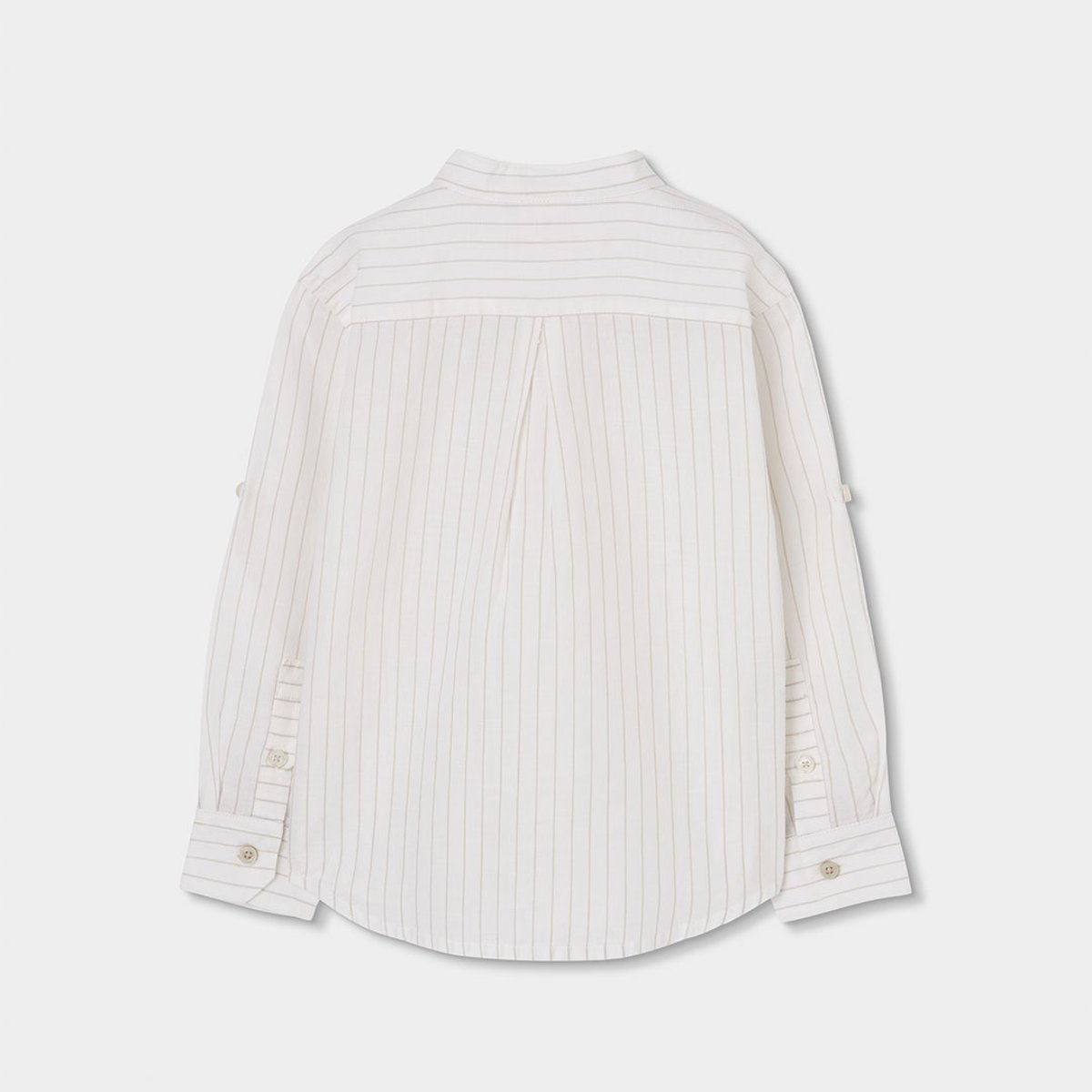 Chemise en lin rayée multicolore, BOBOLI