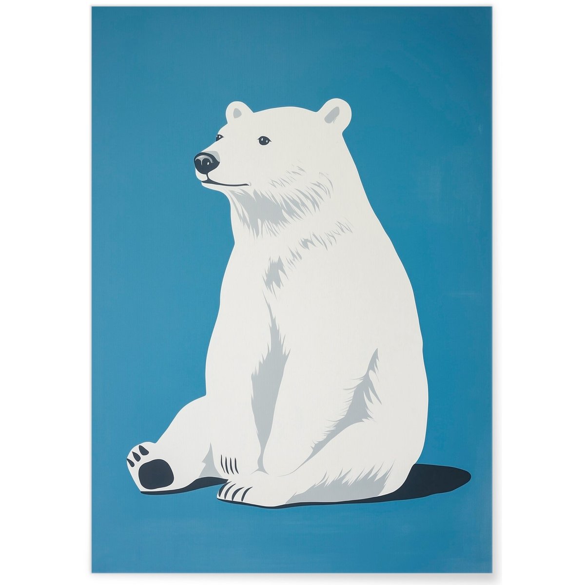Affiche Ours polaire blanc, L'AFFICHERIE