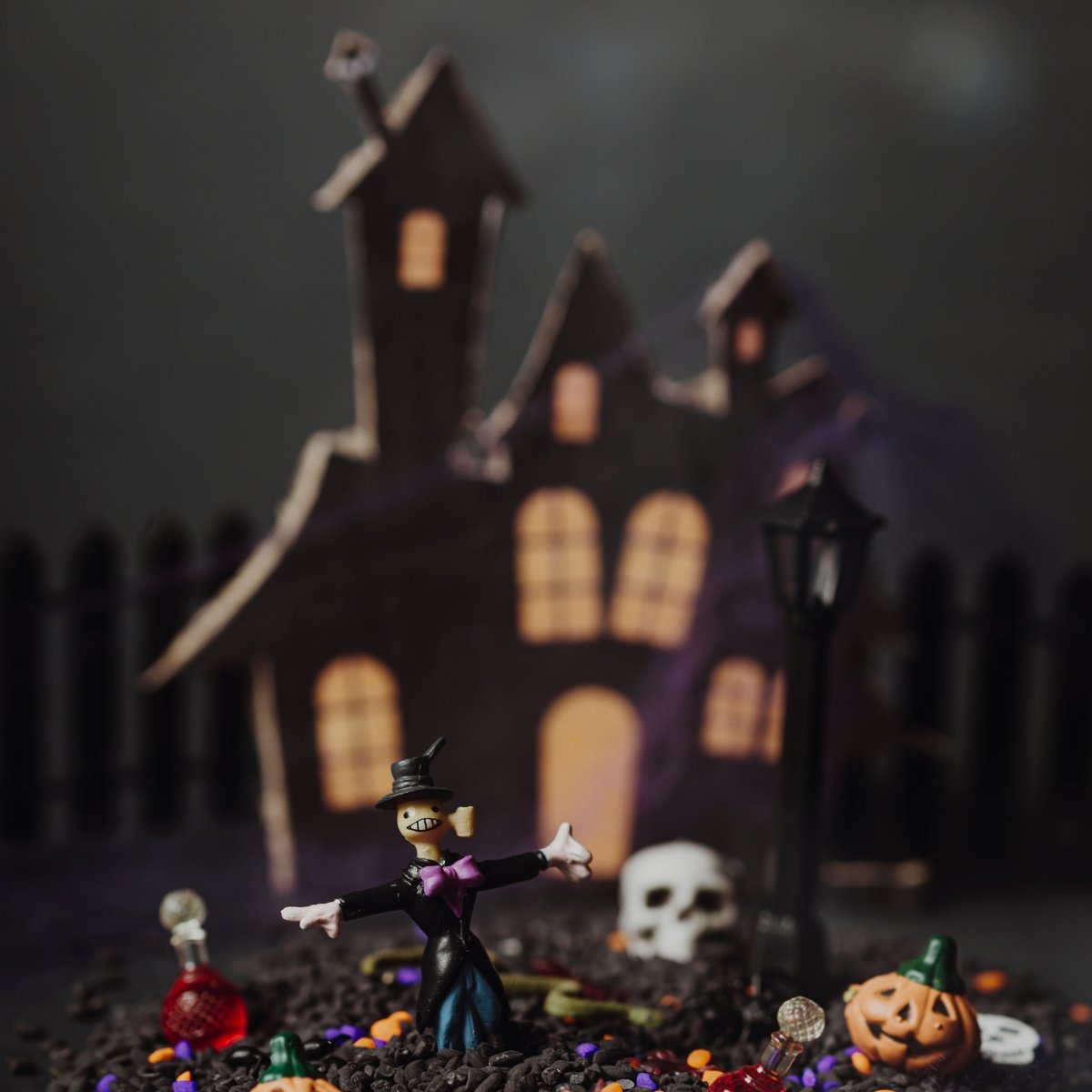 Bouteille sensorielle Halloween multicolore, PETIT BOUM