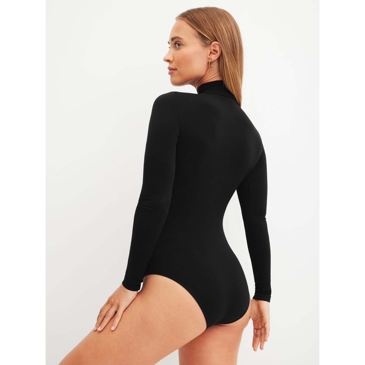 Body gainant manche longue manches longues Polyamide SEAMLESS SHAPE noir, CALIDA