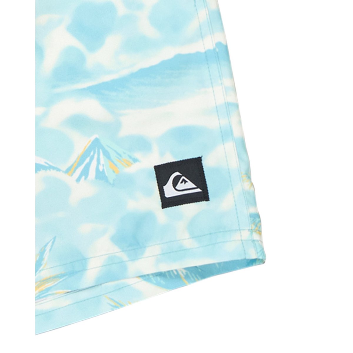 Short de bain EVERYDAY PRINTED VOLLEY 14" bleu aqua sundown, QUIKSILVER