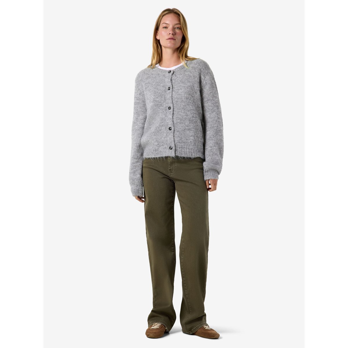 Cardigan En Maille gris - light grey melange1, NOISY MAY
