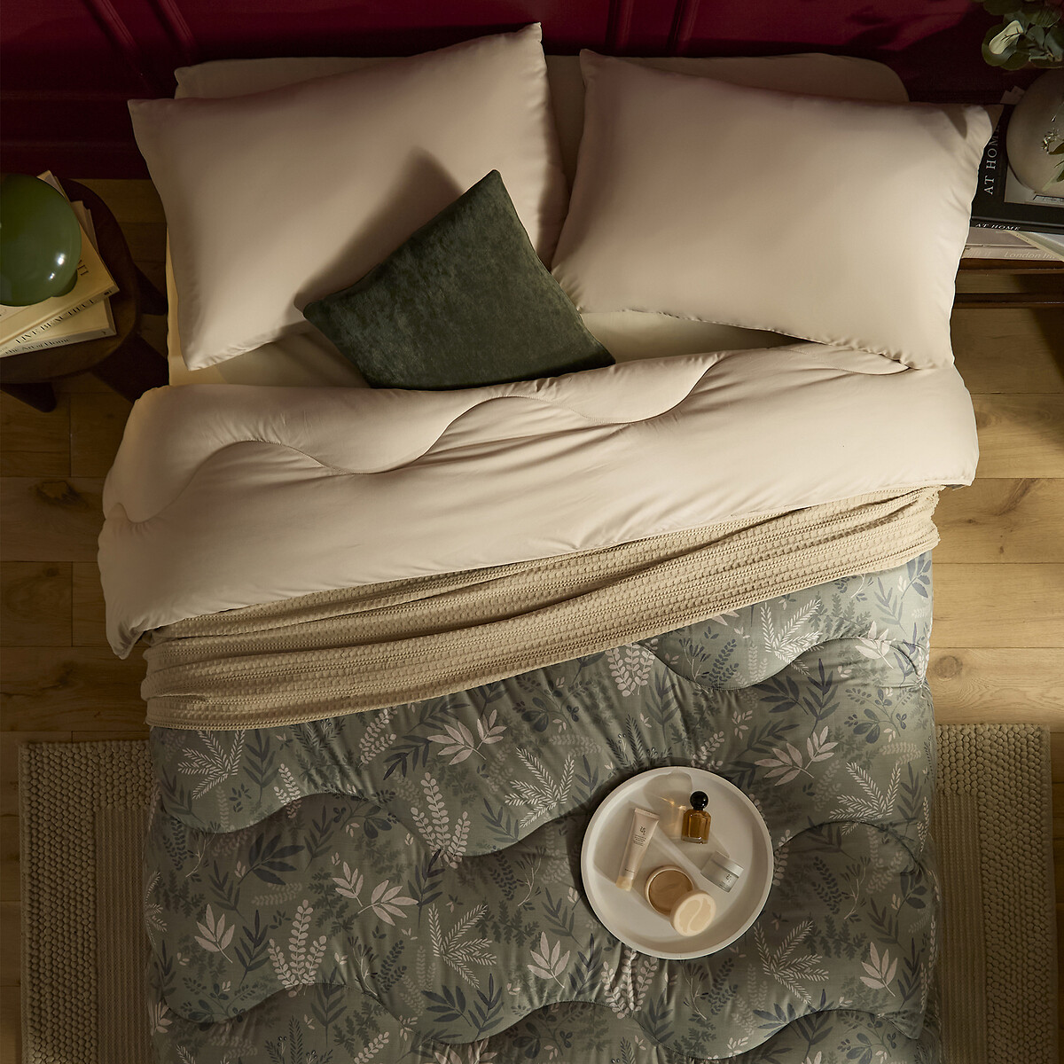 10.5 Tog Coverless Duvet Set Scandi green, NIGHT LARK