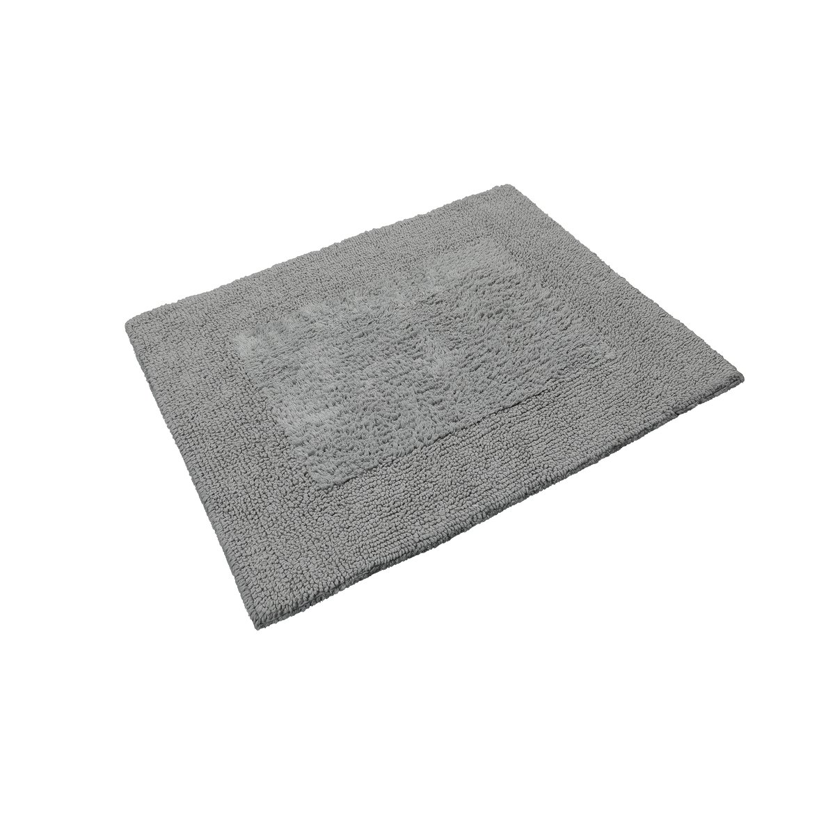 Tapis de bain coton doux réversible , FINN gris, WECON HOME