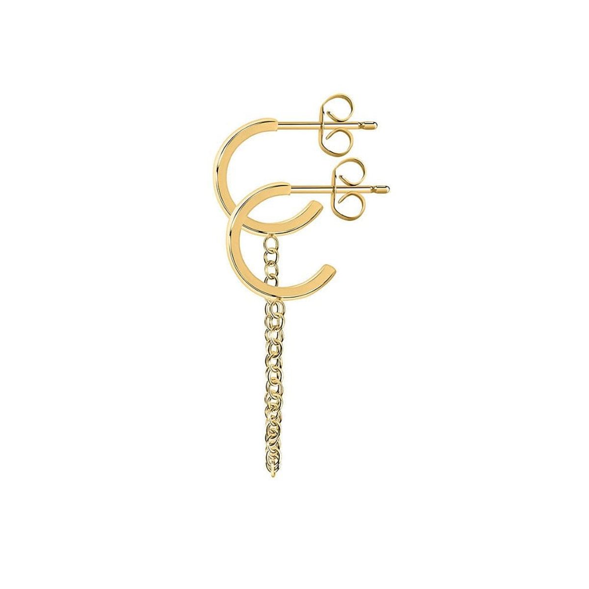 Mono-Boucle d'oreille CLEOR en Acier Jaune or, CLEOR