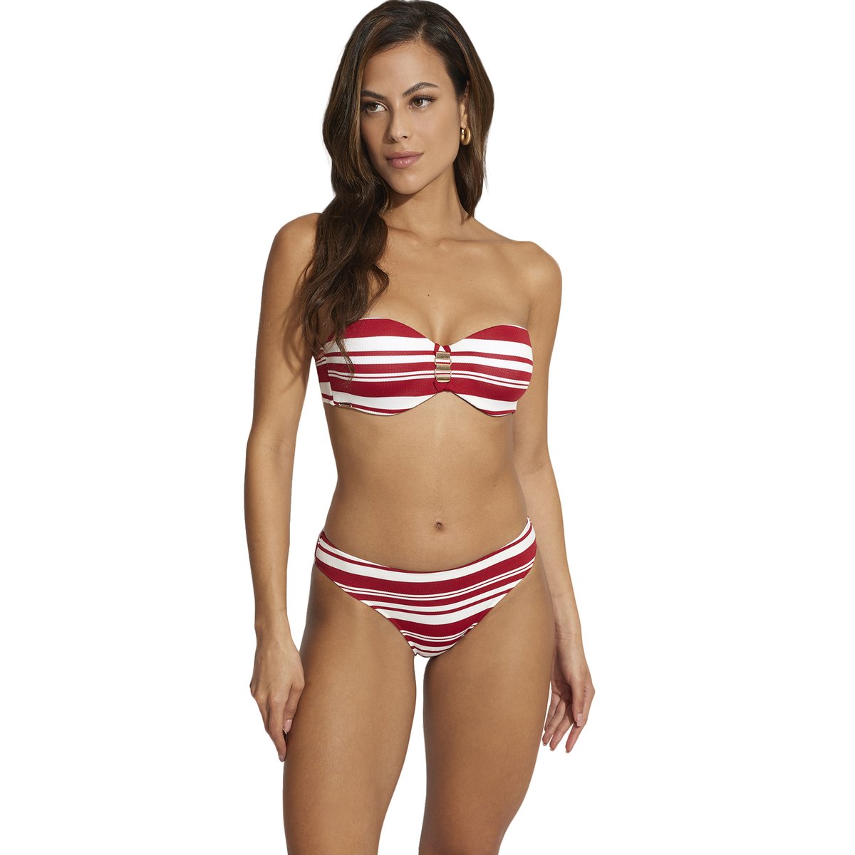 Bas maillot slip de bain Mykonos rouge, SELMARK MARE