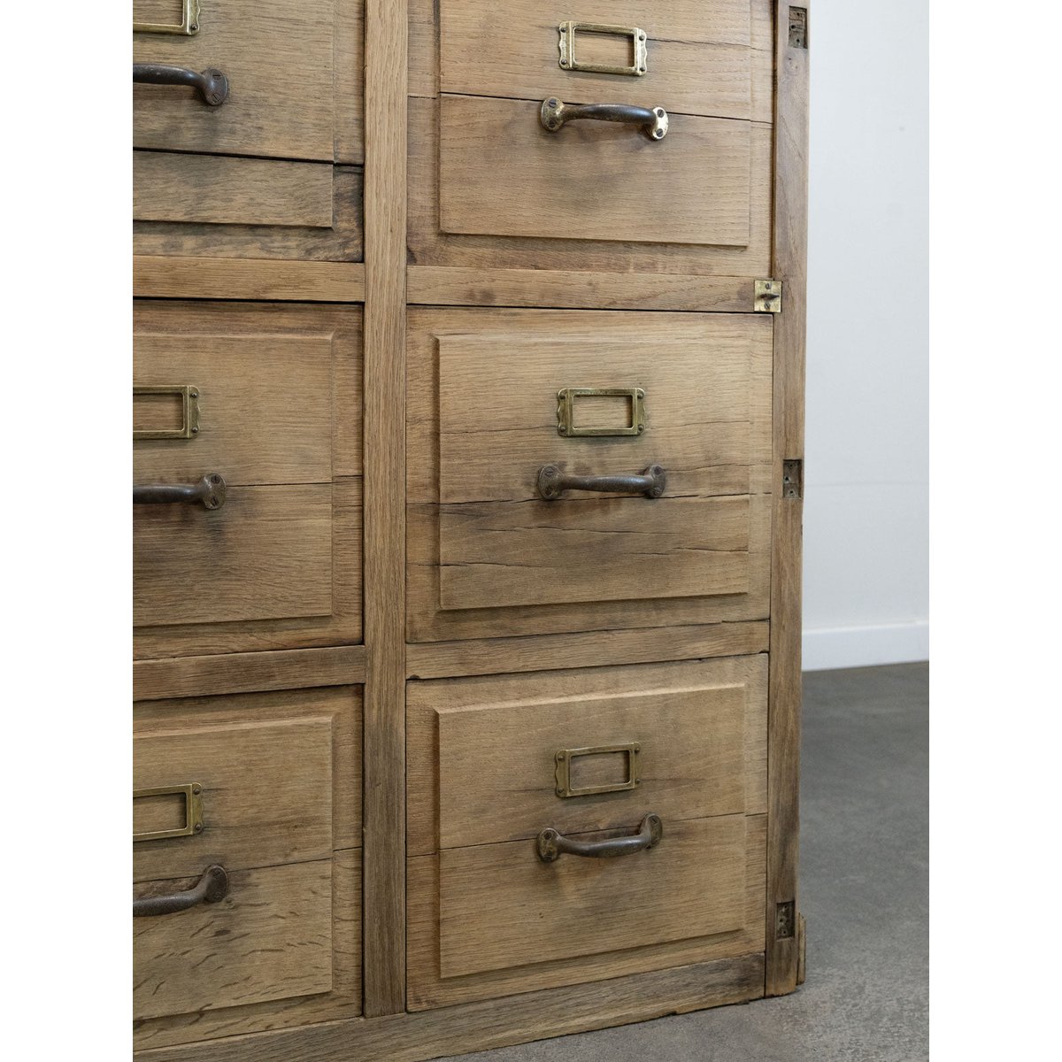 Grand meuble de métier à tiroirs Fernand N°384 - Bon état bois clair, DEBONGOUT