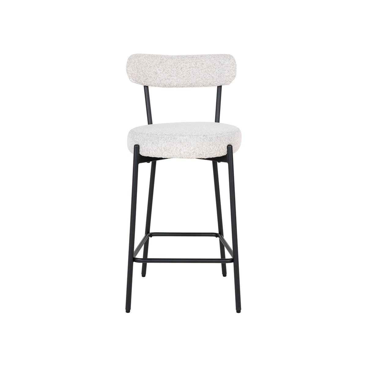 Tabouret de bar - 90 cm - IVANEC noir / blanc, BEST MOBILIER
