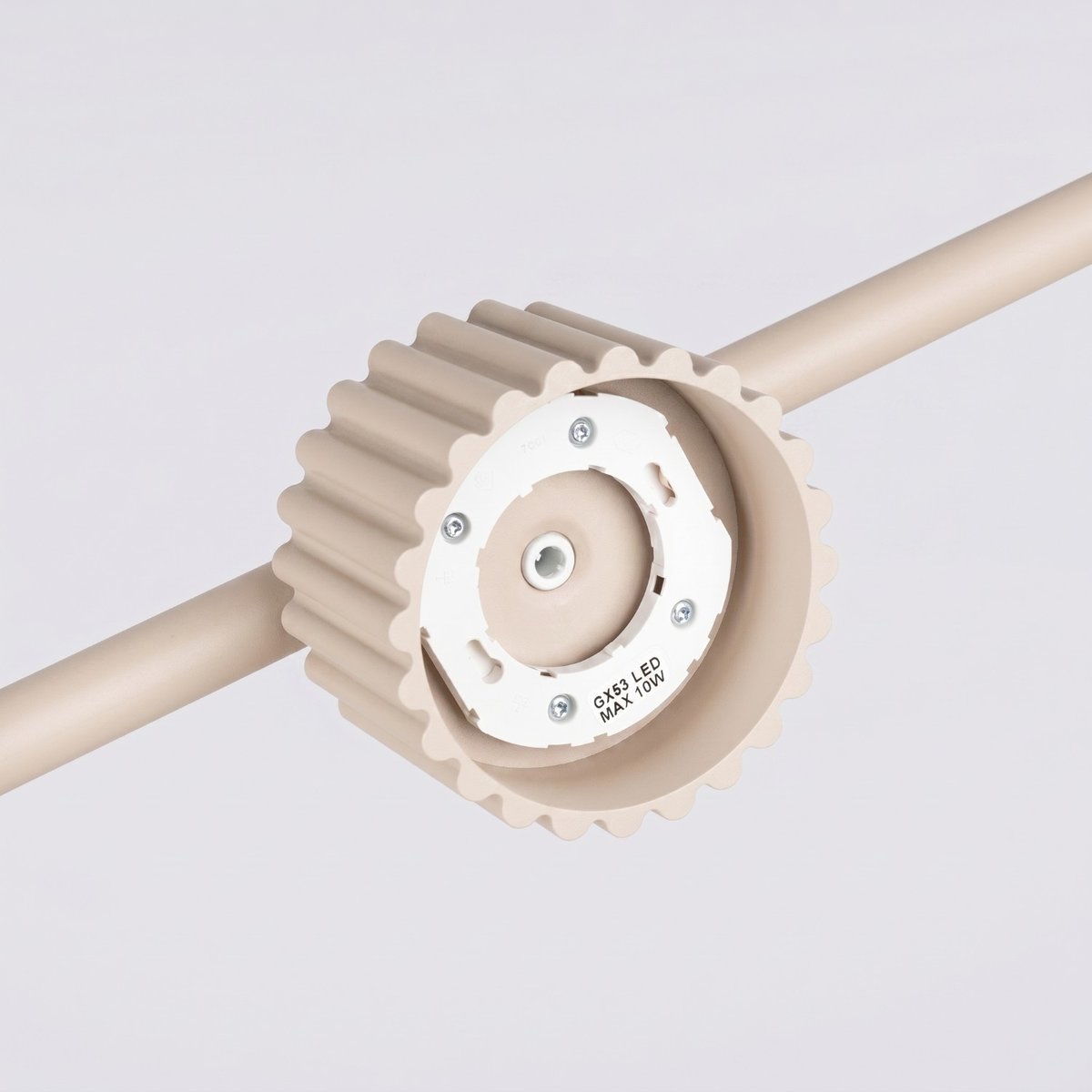 Lustre Aluminium Beige Gx53 4 AURA beige, EDEN