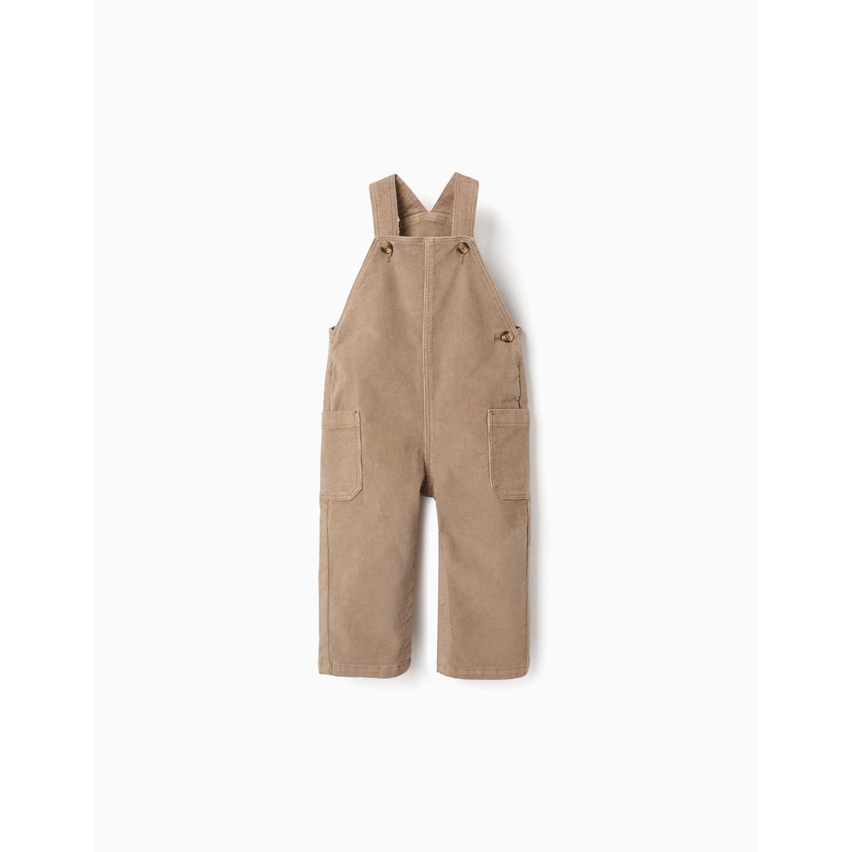 Salopette en velours côtelé avec poches cargo beige, ZIPPY