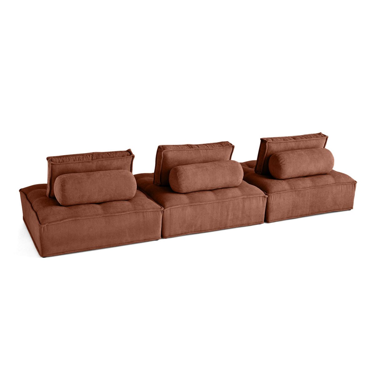 Canapé Modulable 3 places - MARISOL terracotta, BEST MOBILIER