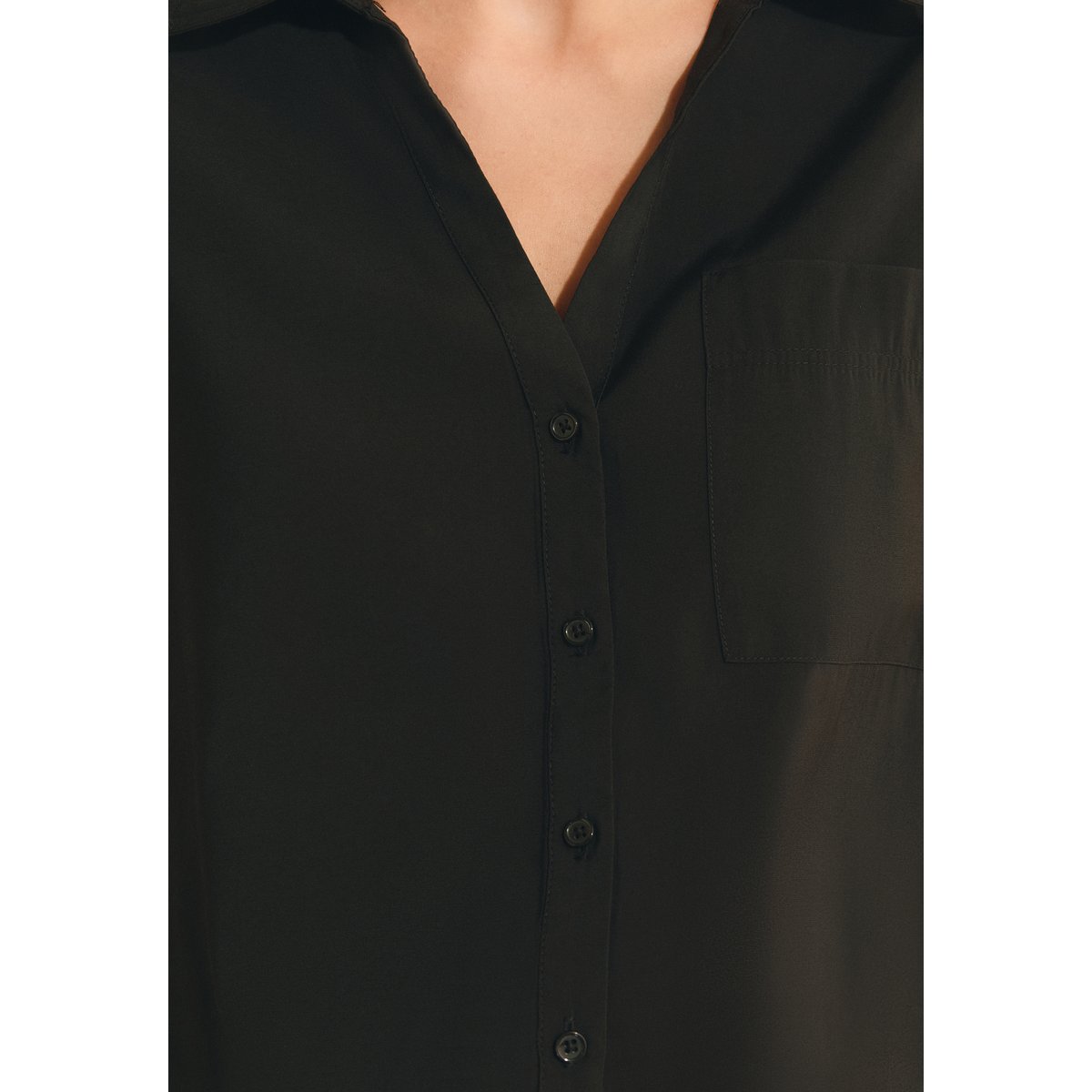 Chemise manches longues EDITY noir, ETAM