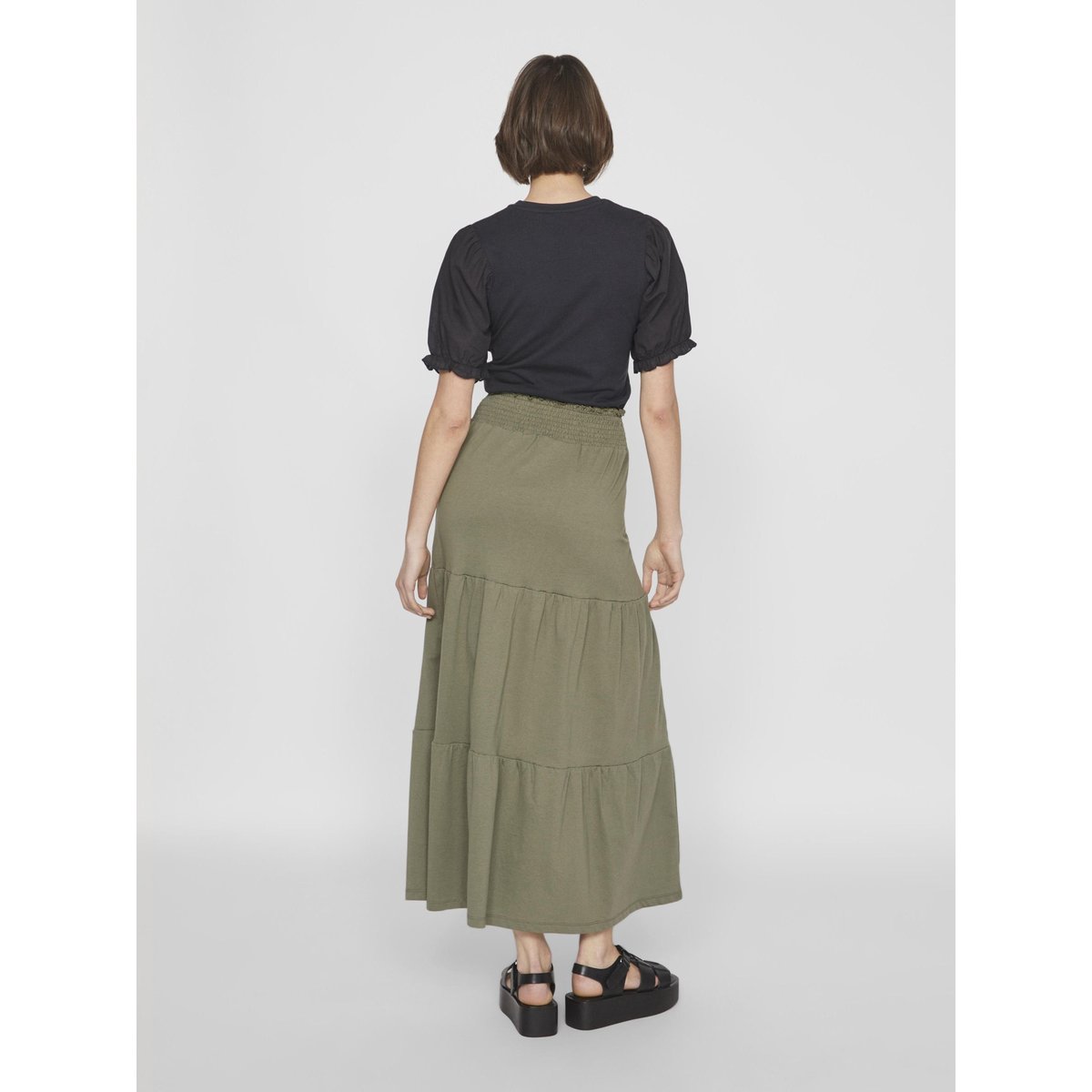 Jupe Longue dusty olive, VILA