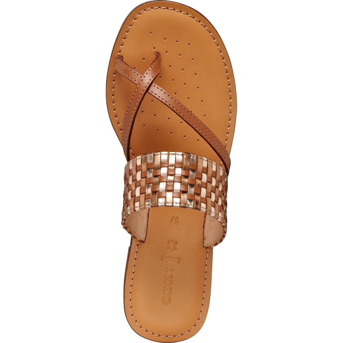 Sandales D MADDALUSIAC tabac/bronze, GEOX