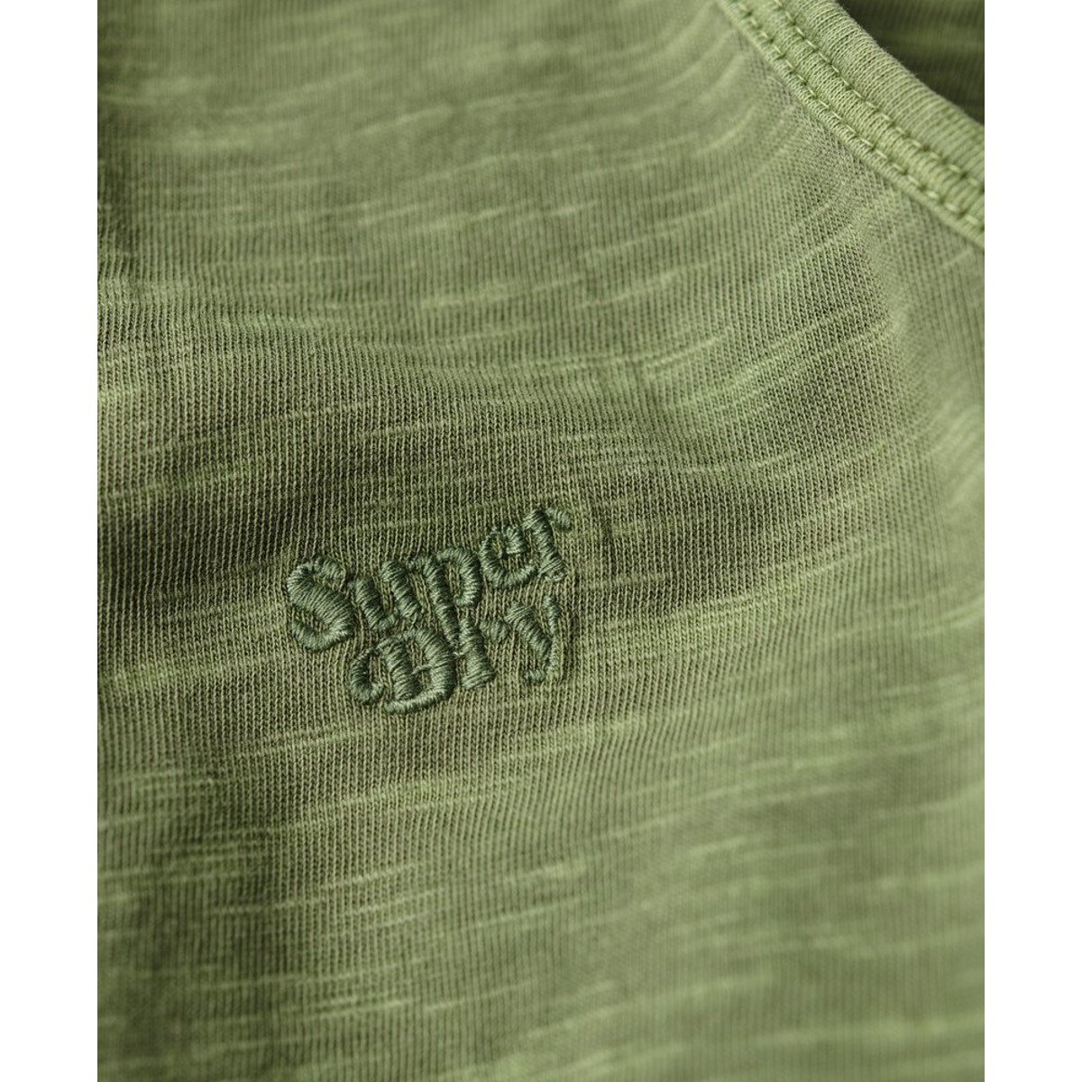 Robe de plage mi-longue en jersey vert olive kaki, SUPERDRY