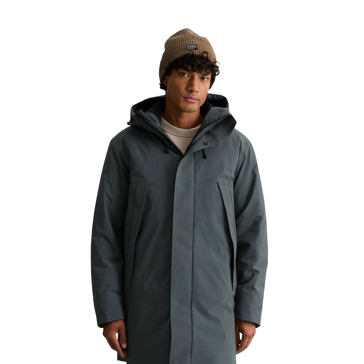 Parka technique coupe régulière légèrement rembourré gris, MARC O’POLO DENIM