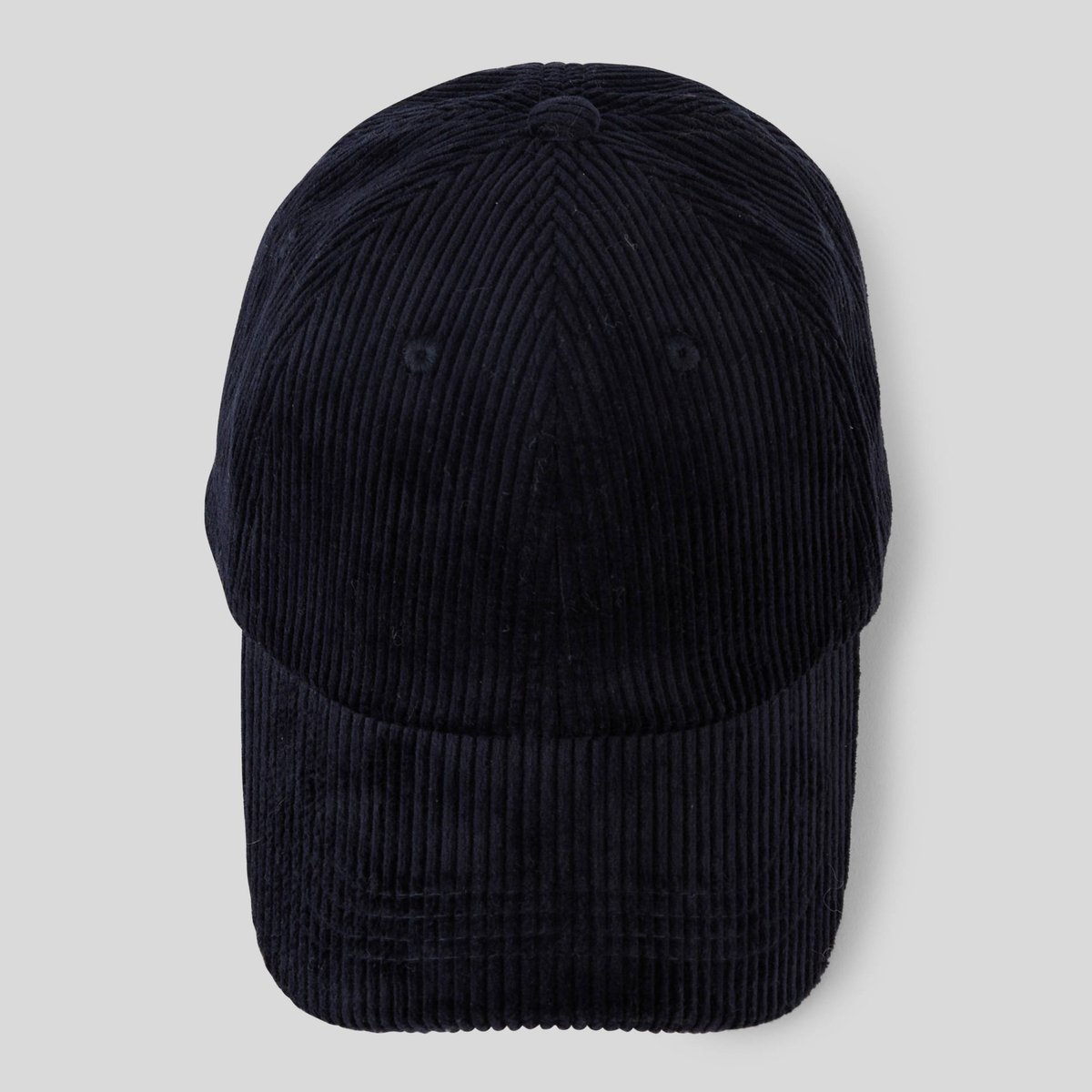 Casquette en velours côtelé marine, MONOPRIX