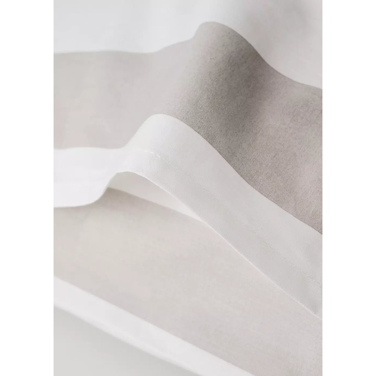Deux taies d’oreiller coton imprimée à rayures 60x60 cm sable, MANGO HOME