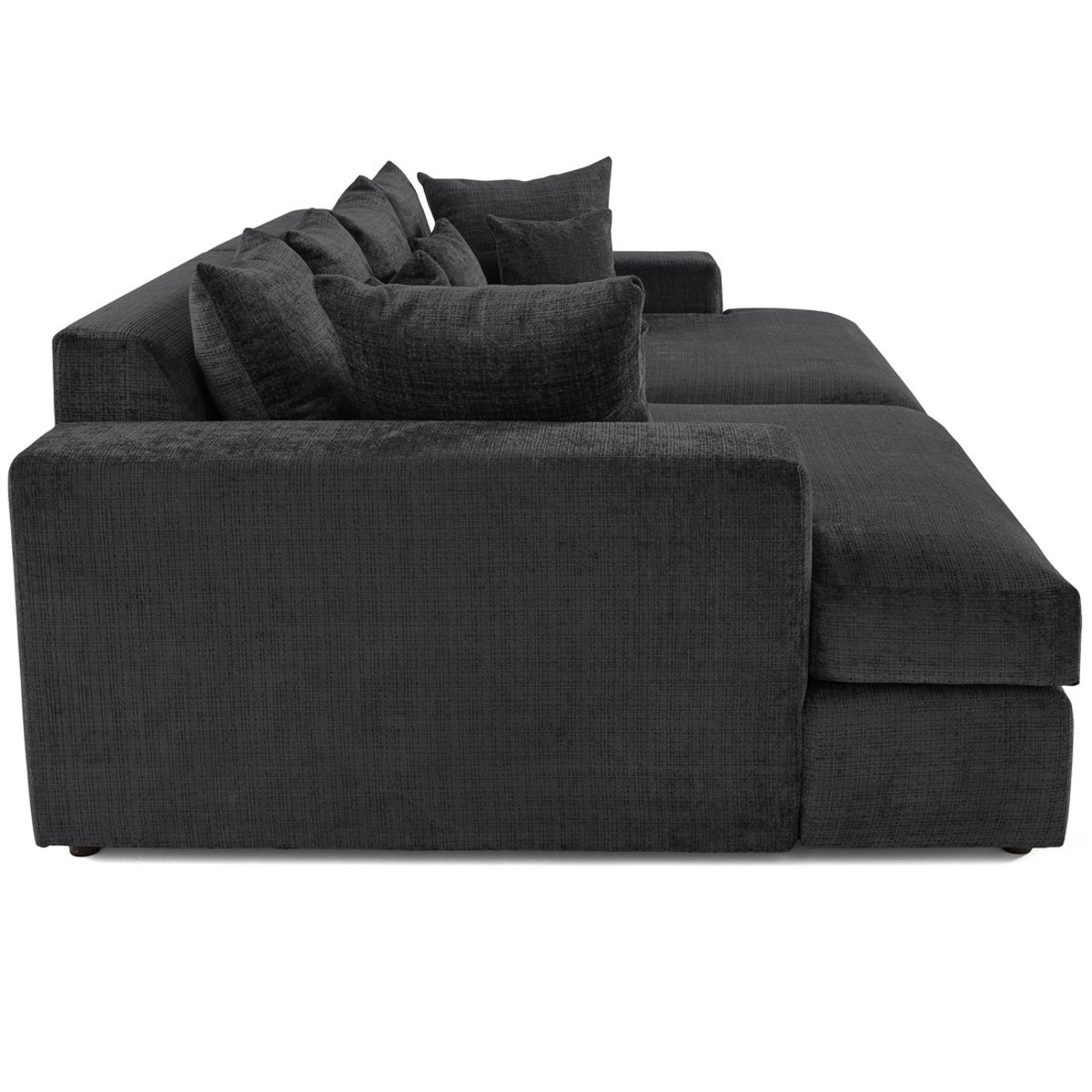 Canapé fixe 4 places - COLLINS gris, BEST MOBILIER