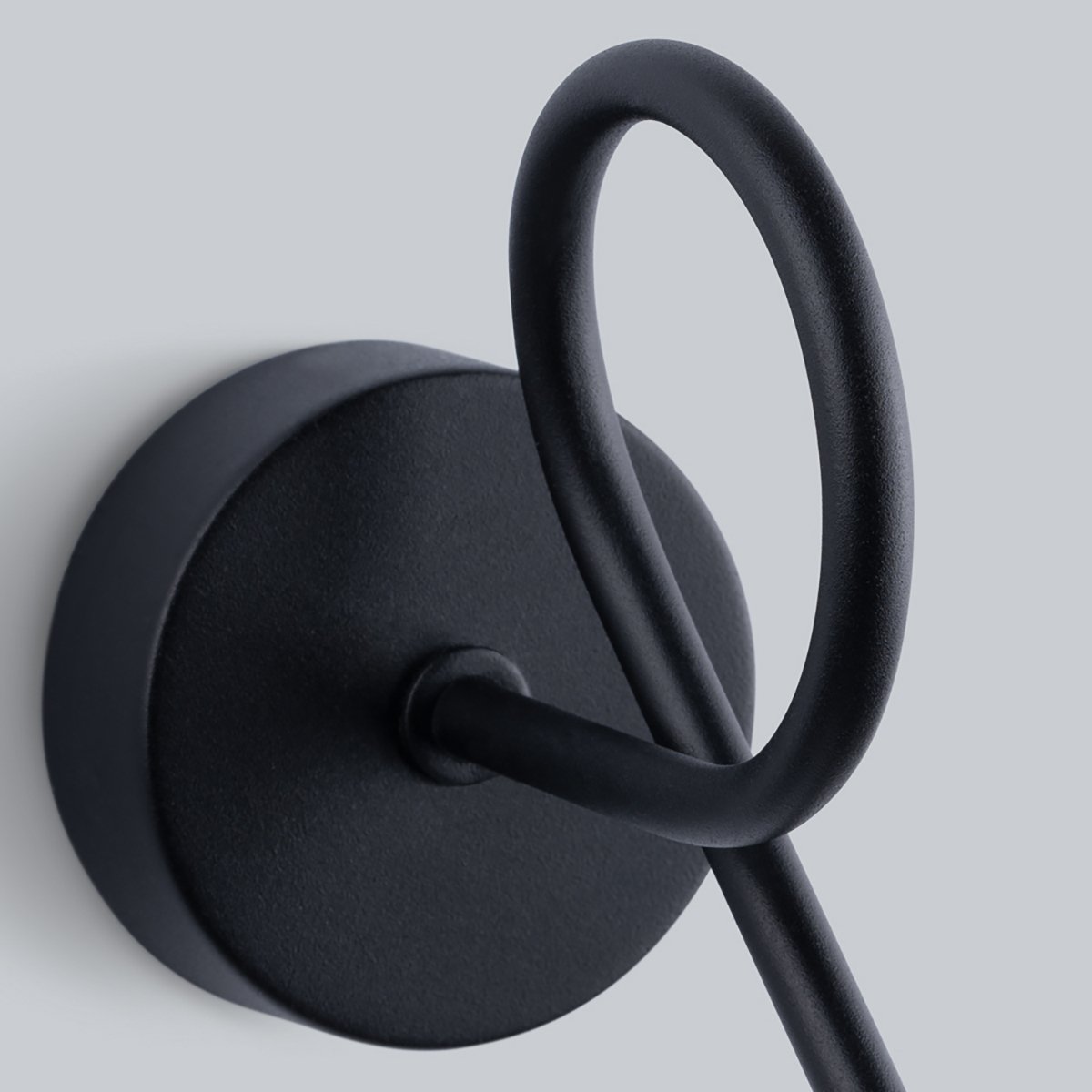 Applique Acier Noir E14 1 Artemis Long noir, EDEN