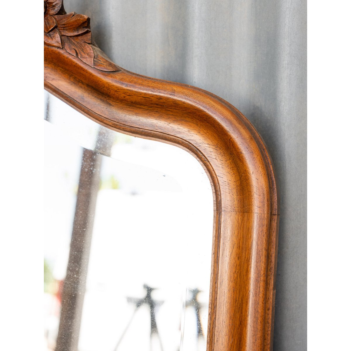 Miroir en bois Georges N°1326 - Bon état bois foncé, DEBONGOUT