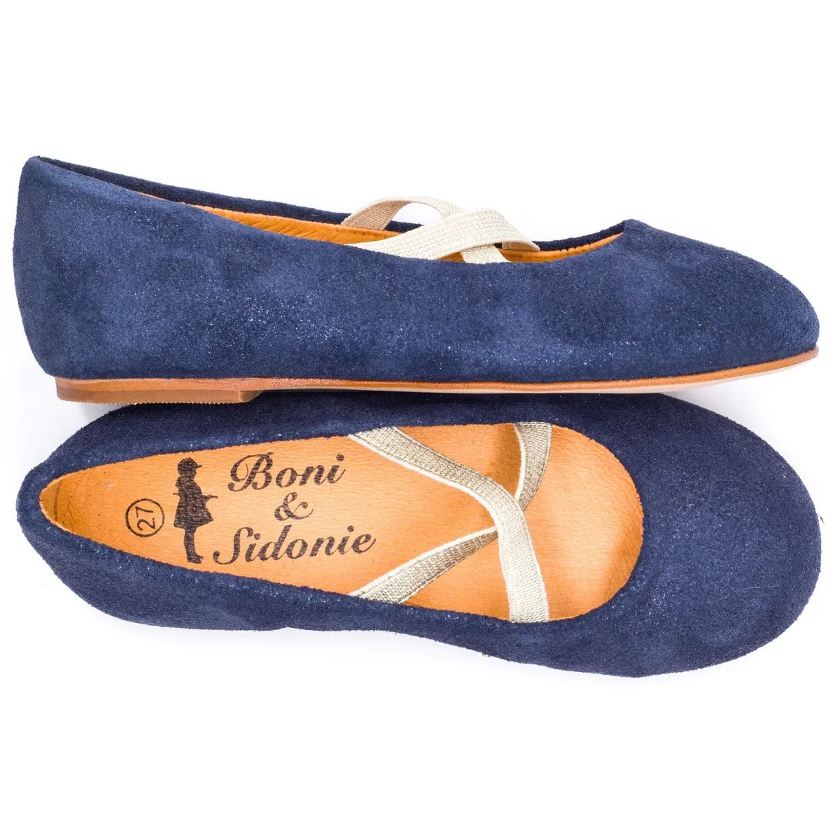 Boni Sofia - ballerine à paillette bleu marine, BONI&SIDONIE