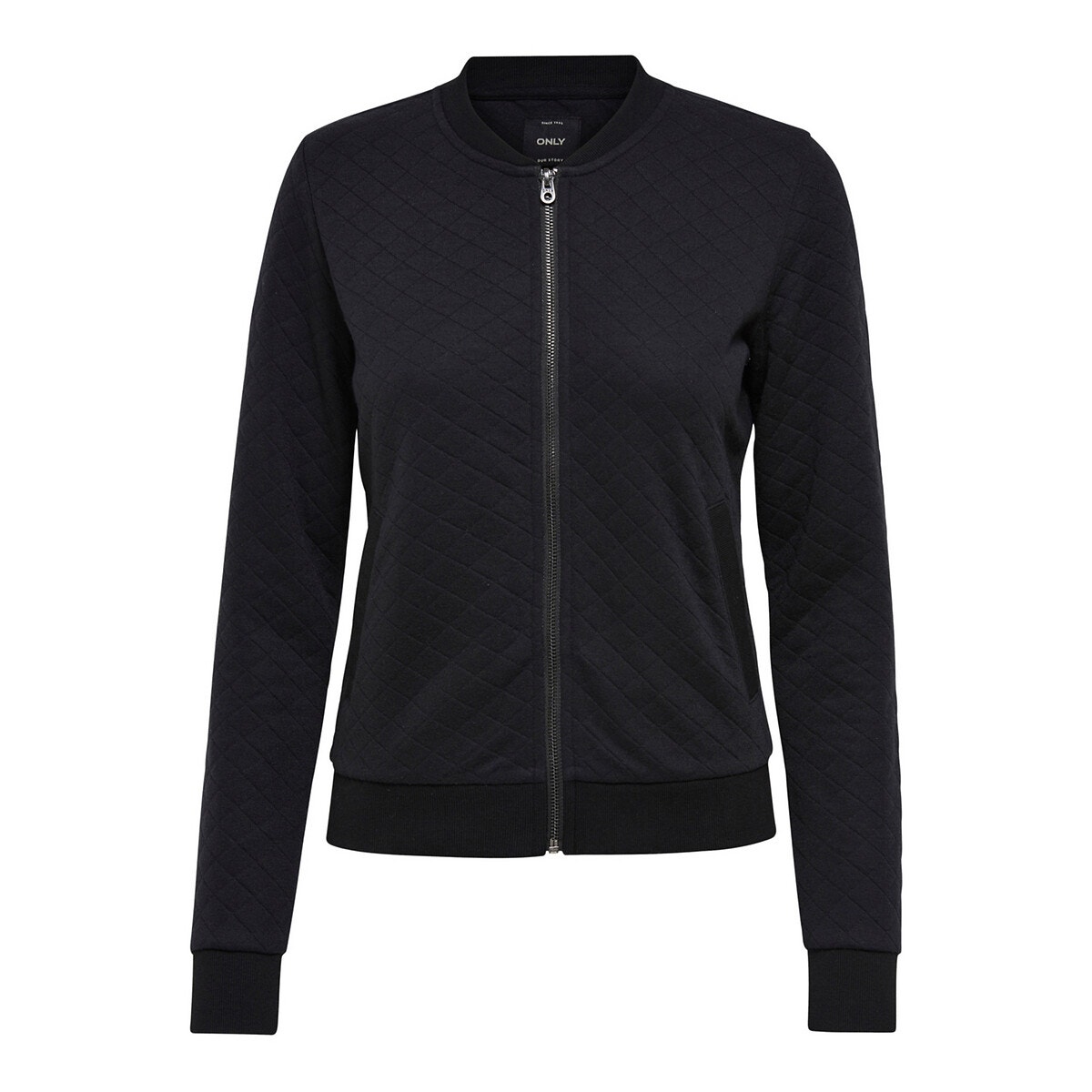 Veste Zippée Coupe Cintrée noir, ONLY