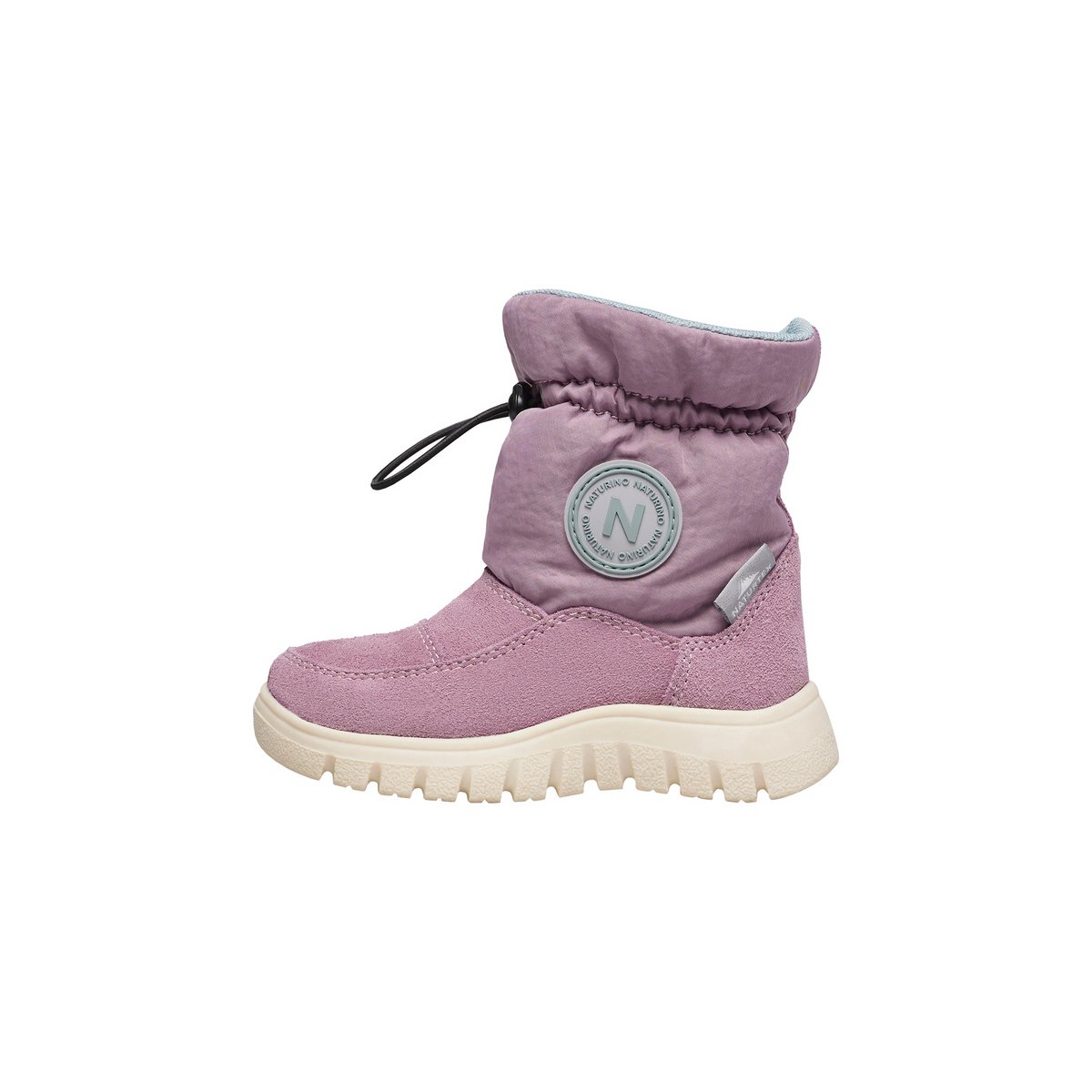 Bottes en suède et tissu technique VARNA 2 WP. lilas-, NATURINO