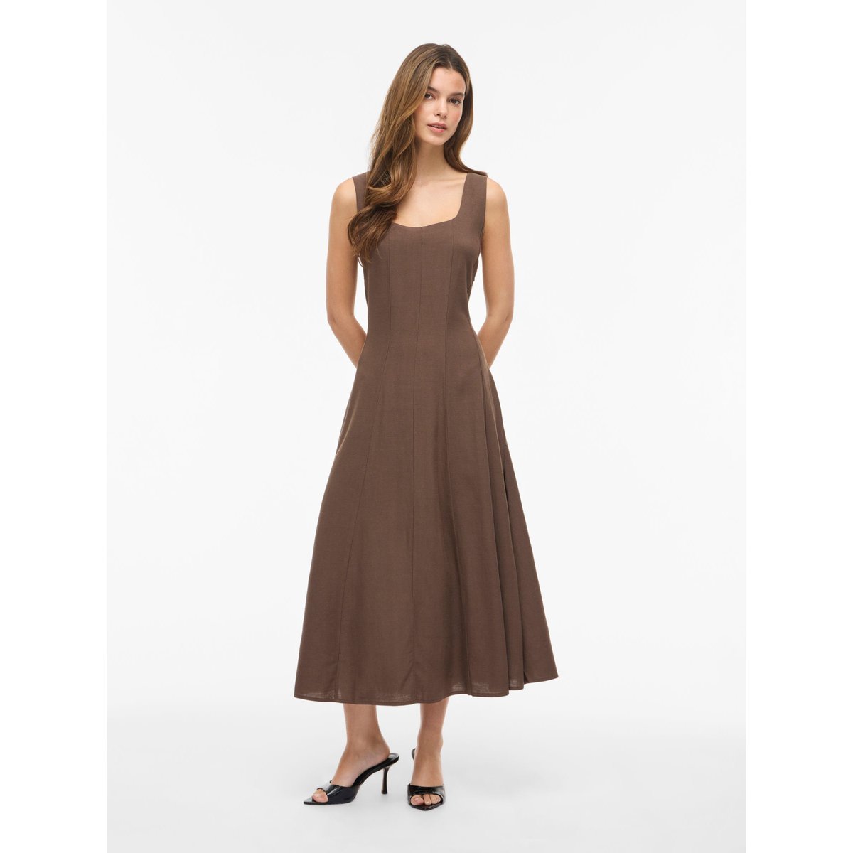 Robe Mi-Longue slate black, VILA