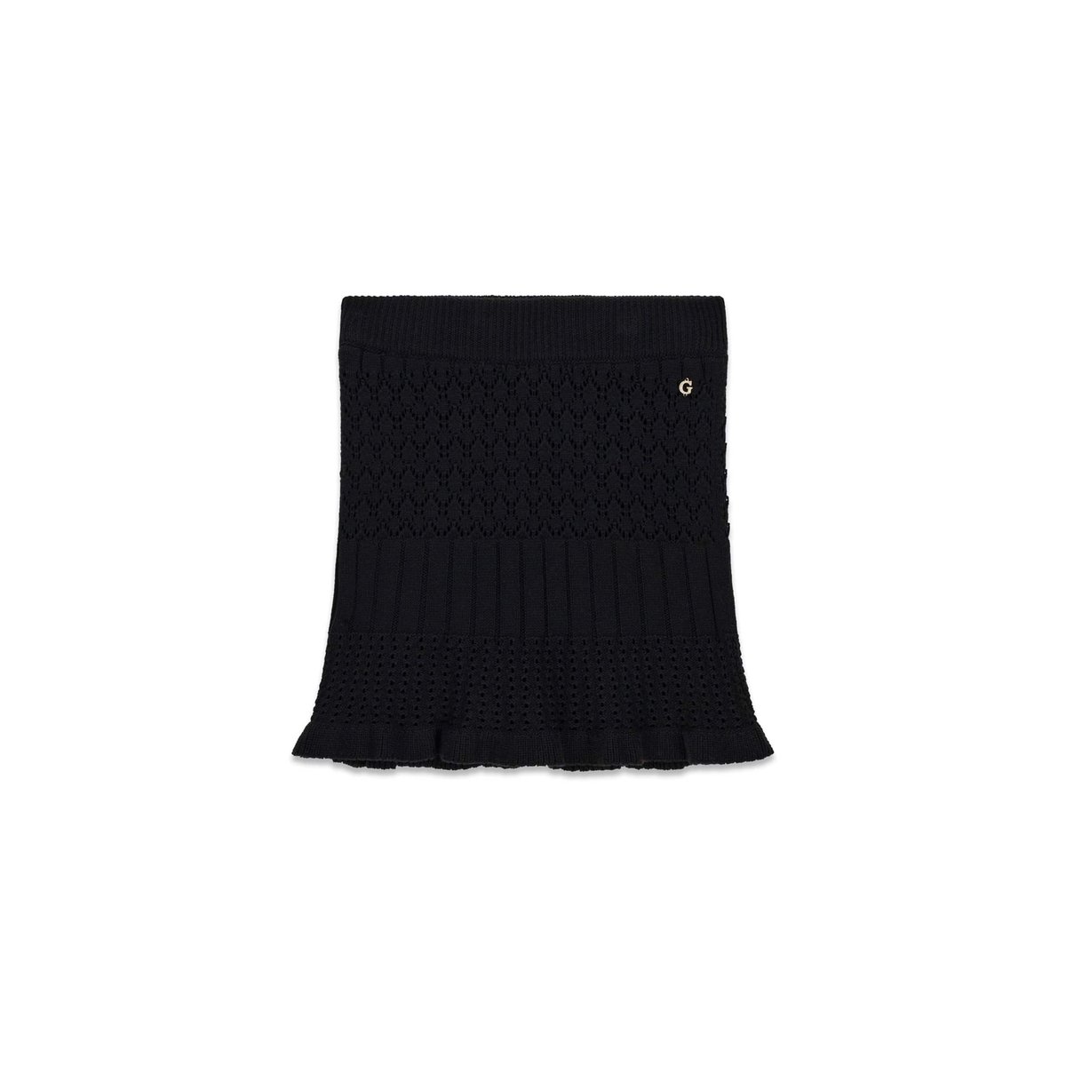Mini-Jupe En Crochet noir, GUESS