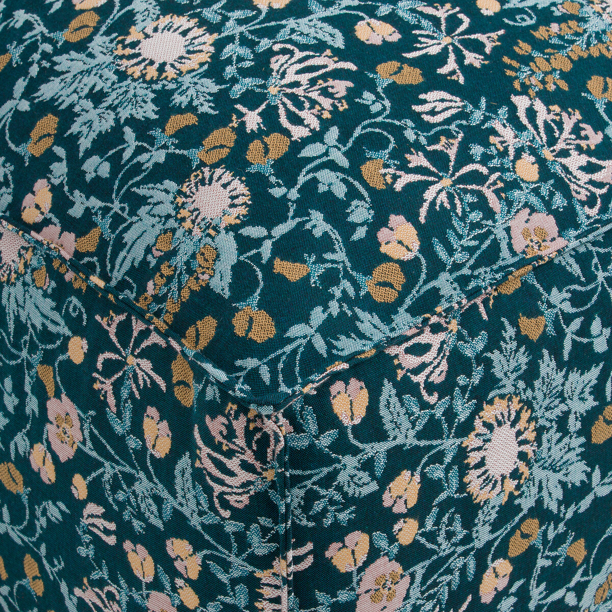 Pouf modulable, jacquard fleuri, Seven jacquard fleuri, LA REDOUTE INTERIEURS