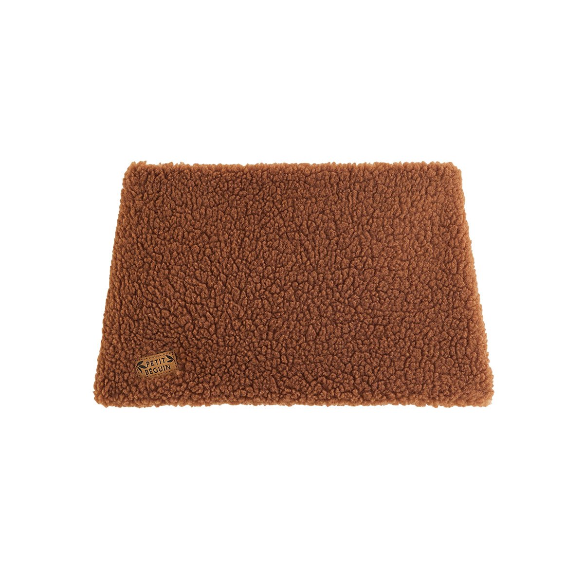 Cache cou enfant en sherpa Moka marron, PETIT BEGUIN
