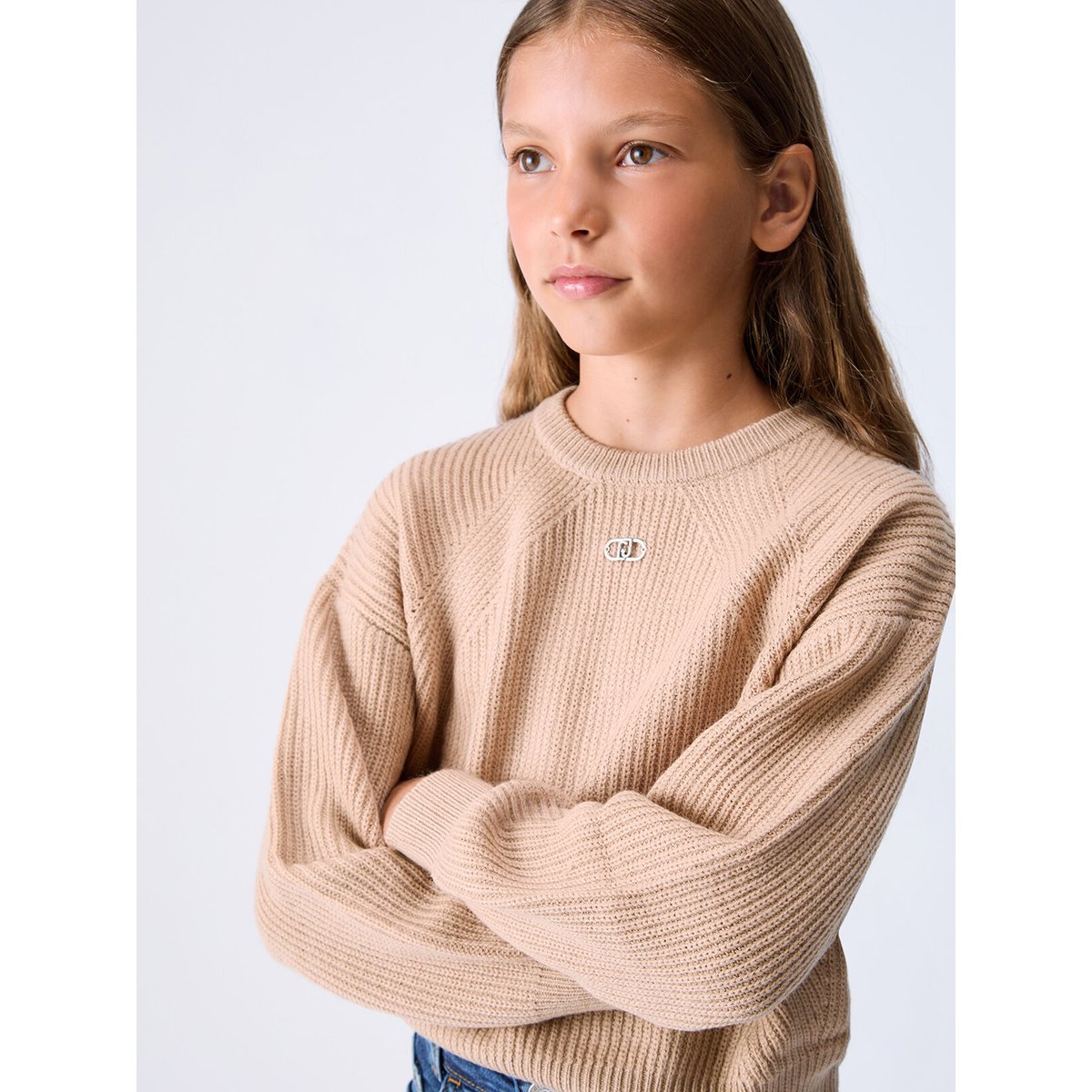 Maille en mélange de laine beige, LIU JO