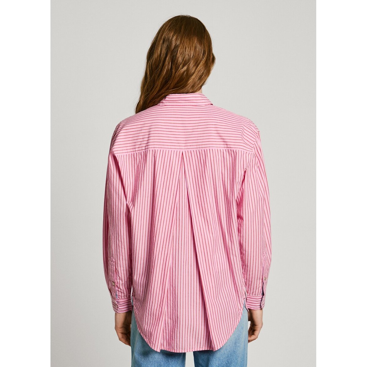 Finely Striped Blouse pink, PEPE JEANS