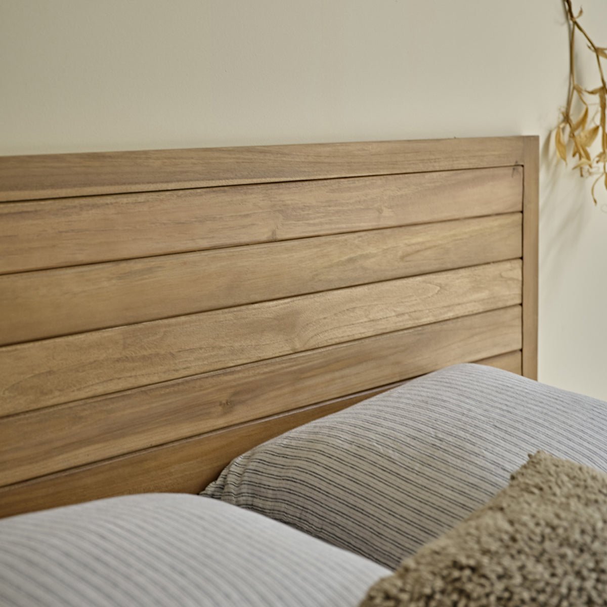 Tête de lit en bois de teck 160 cm BOSTON naturel, BERAH GETAH