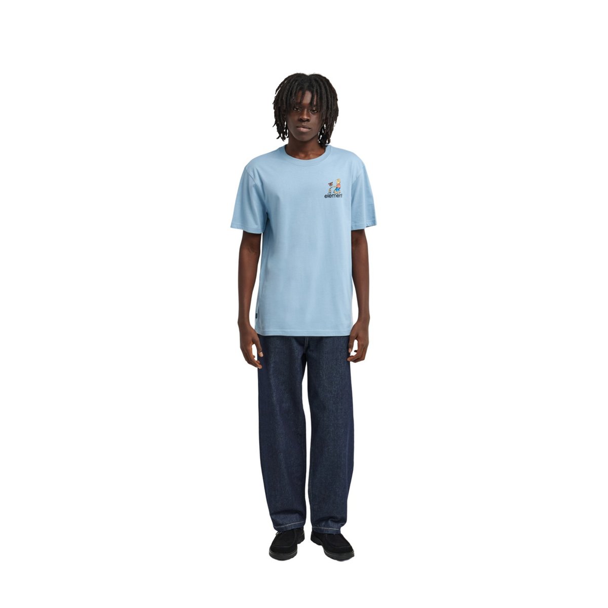 T-Shirt manches courtes GARDENING bleu faded denim, ELEMENT