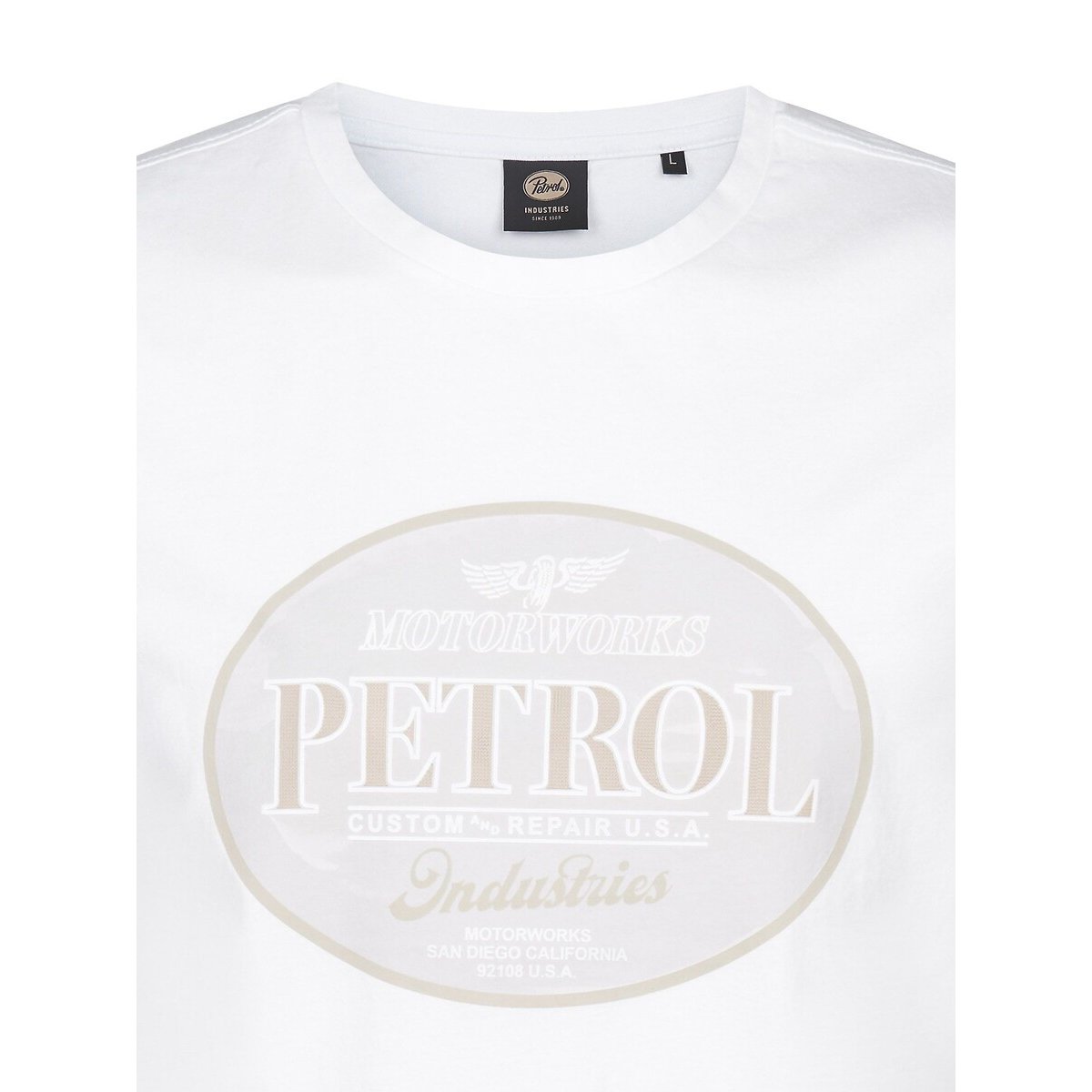 T-shirt maniche corte bianco, PETROL INDUSTRIES